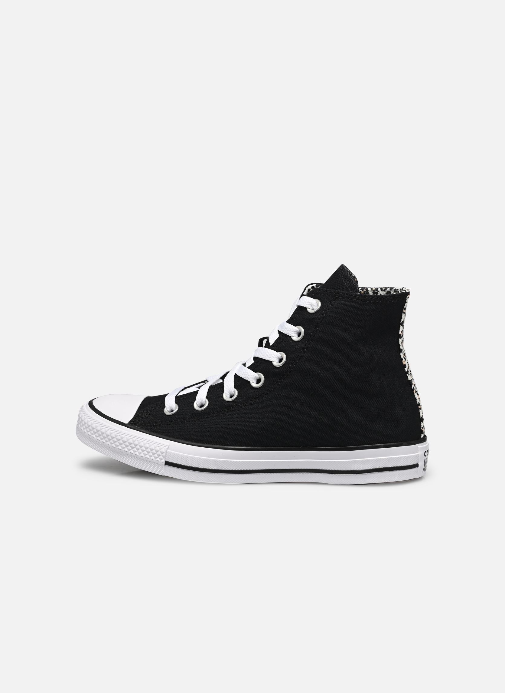Baskets toile Chuck Taylor All Star Hi femme noir Converse Baskets toile Chuck Taylor All Star Hi femme noir BLACK/COASTAL DUNE