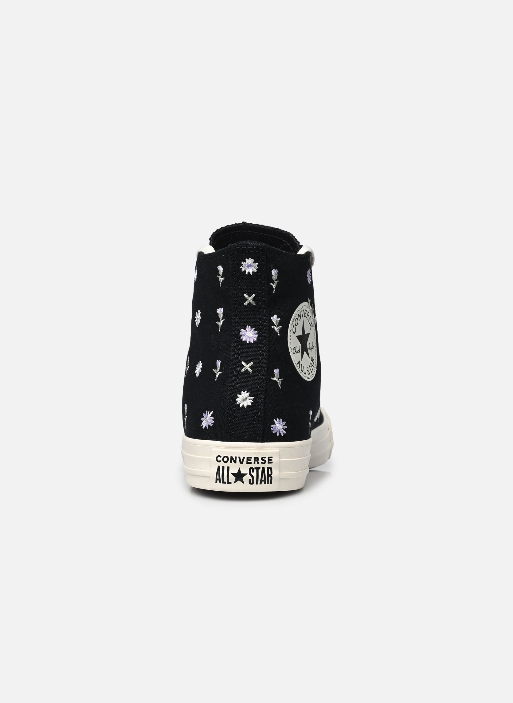 Leinen-Sneaker Chuck Taylor All Star Hi damen schwarz Converse Leinen-Sneaker Chuck Taylor All Star Hi damen schwarz BLACK/EGRET/FOOTHILL GREEN
