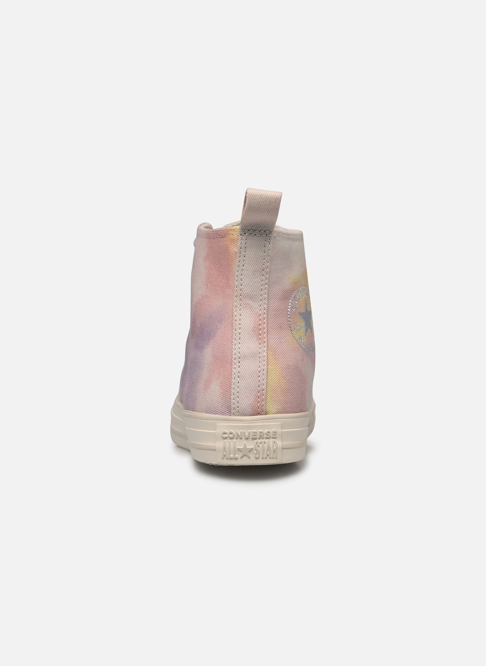 Leinen-Sneaker Chuck Taylor All Star Hi damen mehrfarbig Converse Leinen-Sneaker Chuck Taylor All Star Hi damen mehrfarbig BLUEBERRY ICE/PINK/YELLOW