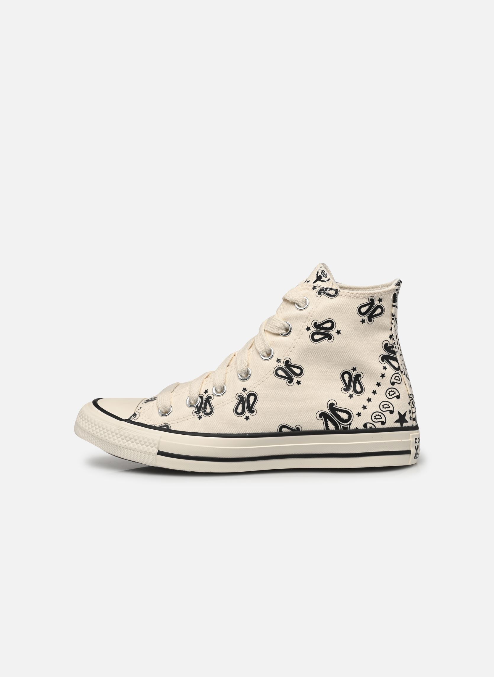 Baskets toile Chuck Taylor All Star Hi femme blanc Converse Baskets toile Chuck Taylor All Star Hi femme blanc EGRET/BLACK/EGRET