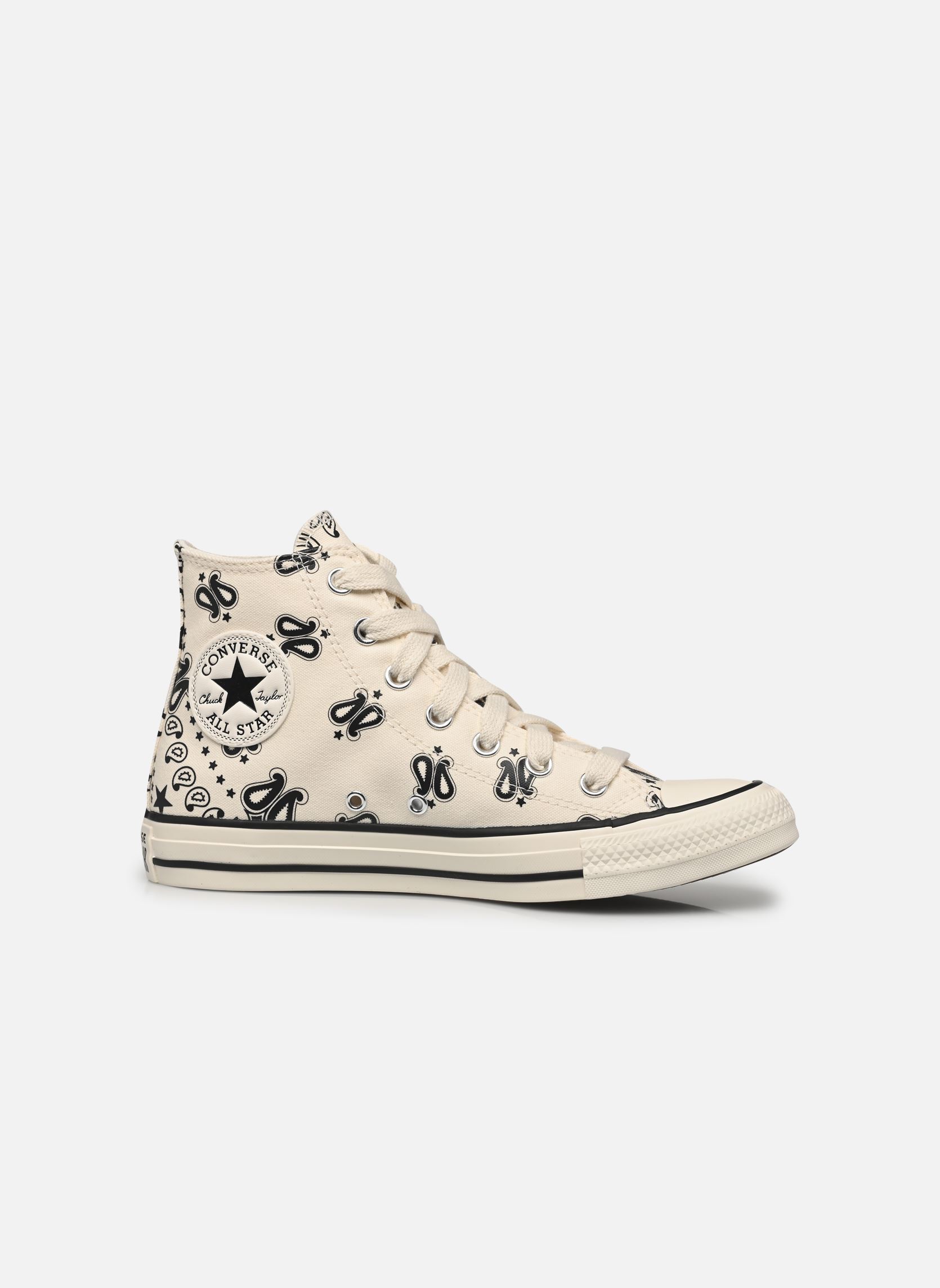 Baskets toile Chuck Taylor All Star Hi femme blanc Converse Baskets toile Chuck Taylor All Star Hi femme blanc EGRET/BLACK/EGRET