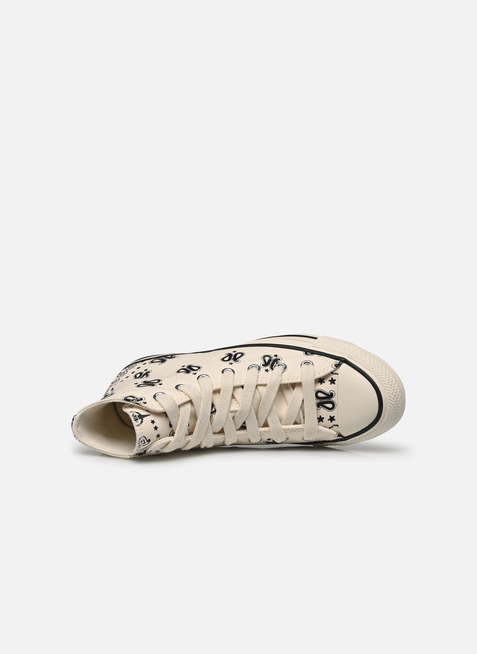 Baskets toile Chuck Taylor All Star Hi femme blanc Converse Baskets toile Chuck Taylor All Star Hi femme blanc EGRET/BLACK/EGRET