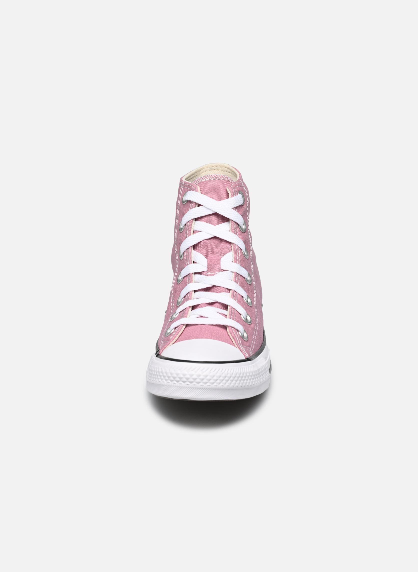 Leinen-Sneaker Chuck Taylor All Star Hi damen rosa Converse Leinen-Sneaker Chuck Taylor All Star Hi damen rosa PINK/BLUE