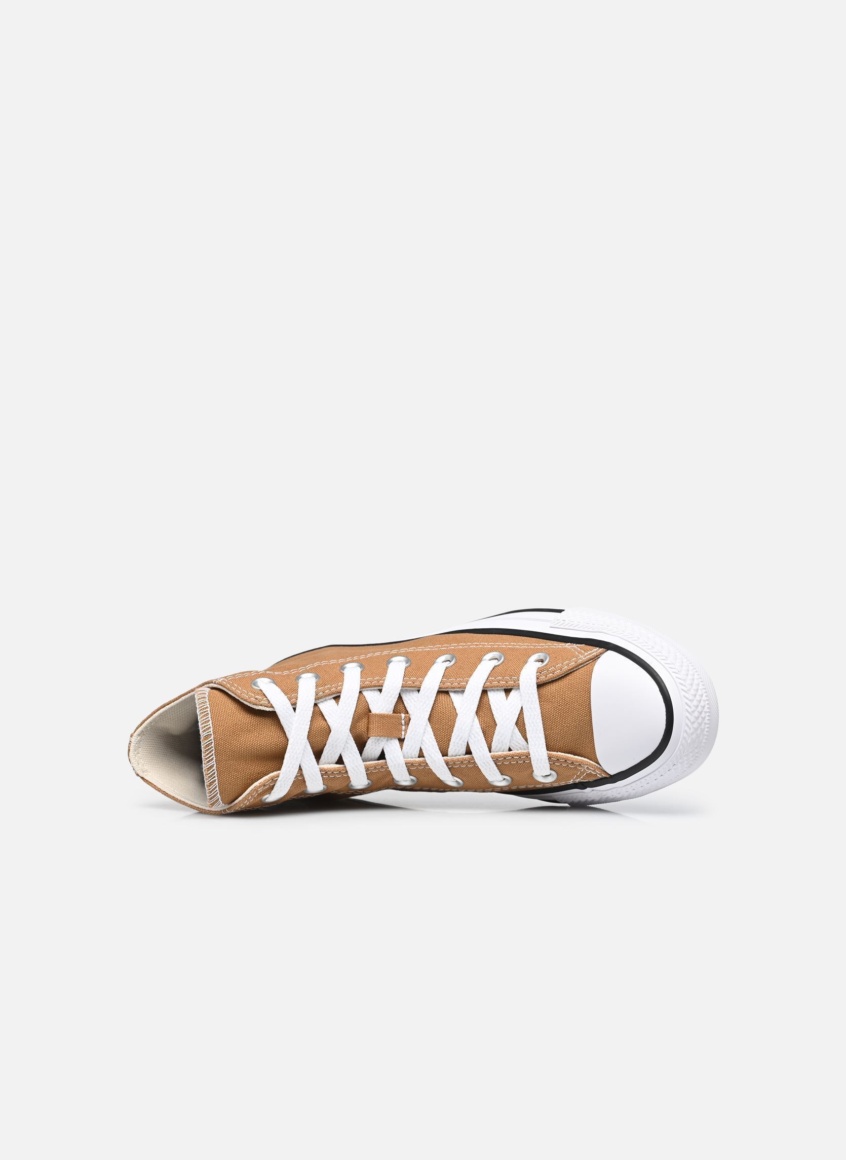 Leinen-Sneaker Chuck Taylor All Star Hi braun Converse Leinen-Sneaker Chuck Taylor All Star Hi braun DARK BROWN/BEIGE