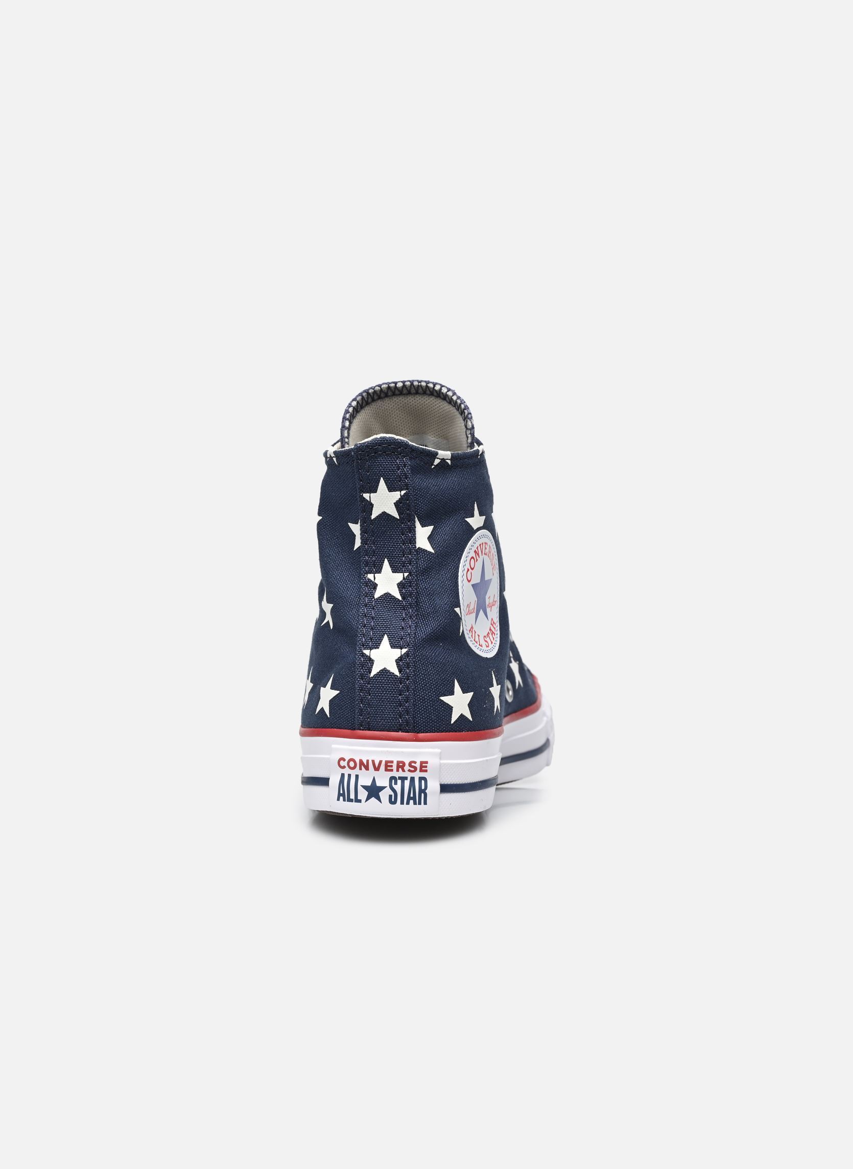 Leinen-Sneaker Chuck Taylor All Star Hi damen blau Converse Leinen-Sneaker Chuck Taylor All Star Hi damen blau NAVY/WHITE/RED