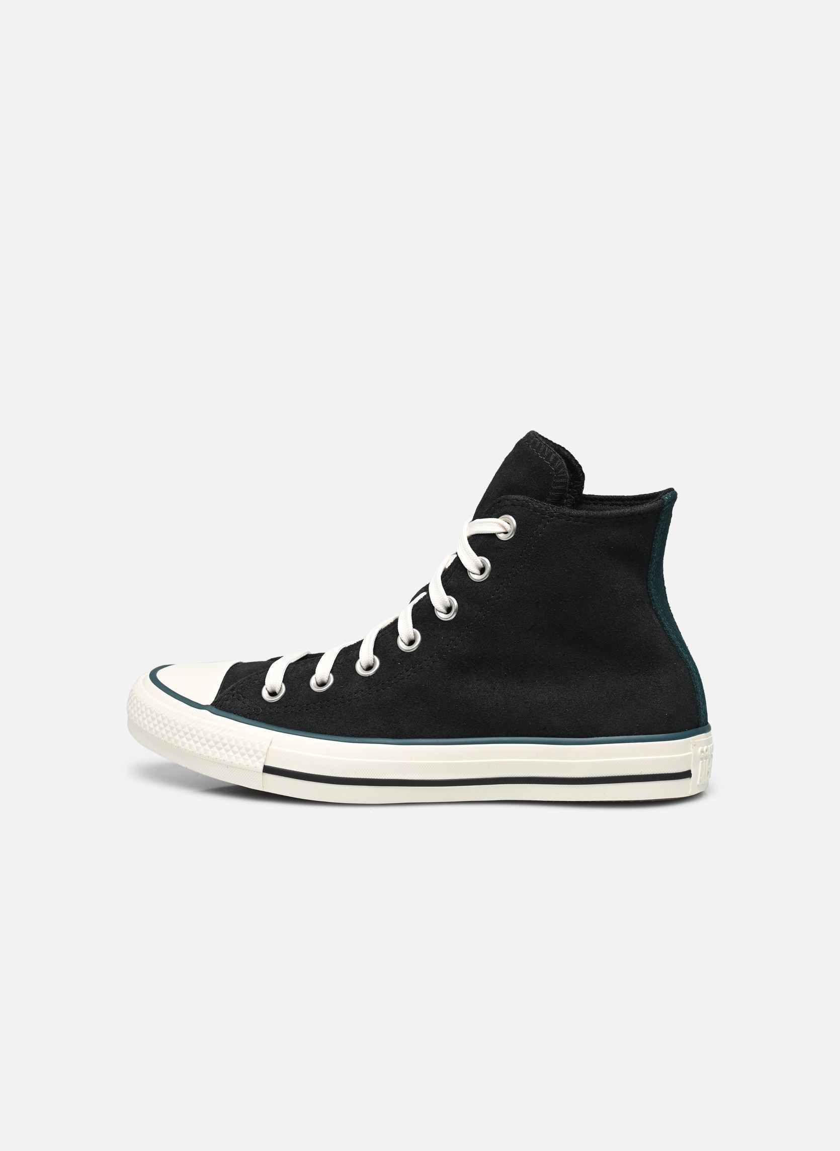 Leinen-Sneaker Chuck Taylor All Star Hi schwarz Converse Leinen-Sneaker Chuck Taylor All Star Hi schwarz BLACK/DARKLY JADED/EGRET