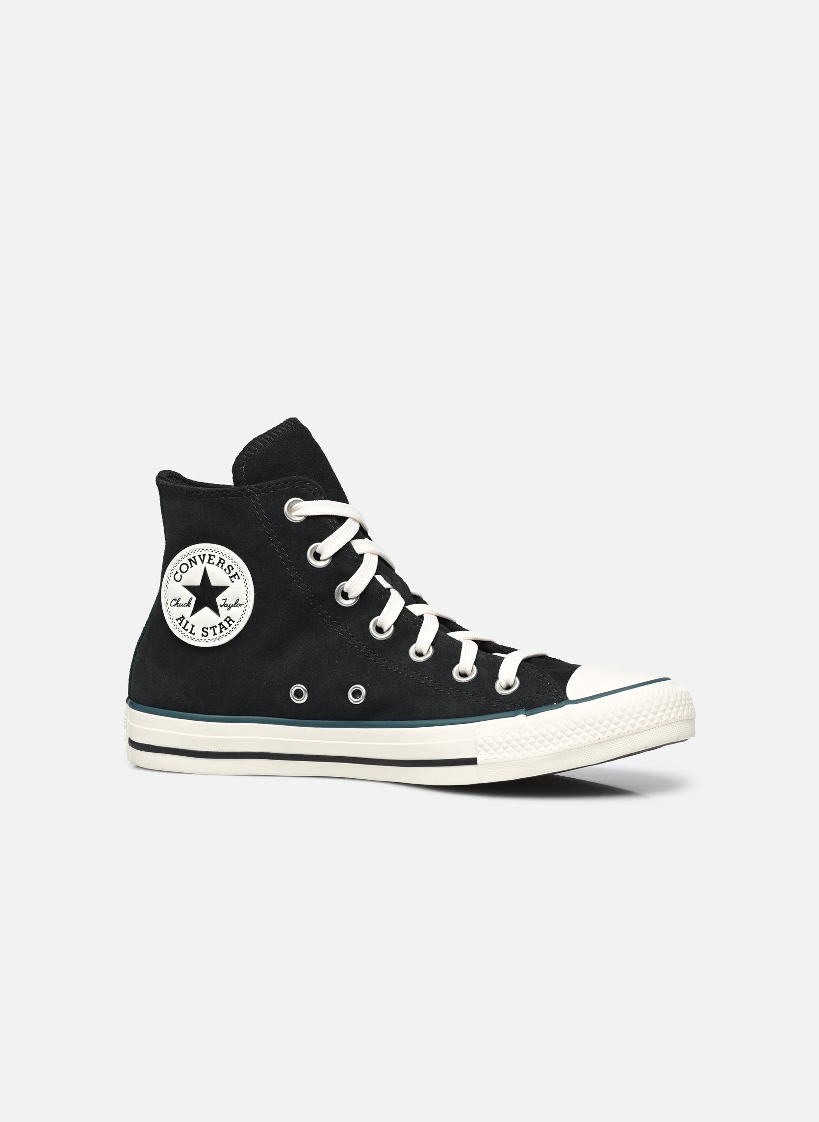 Leinen-Sneaker Chuck Taylor All Star Hi schwarz Converse Leinen-Sneaker Chuck Taylor All Star Hi schwarz BLACK/DARKLY JADED/EGRET