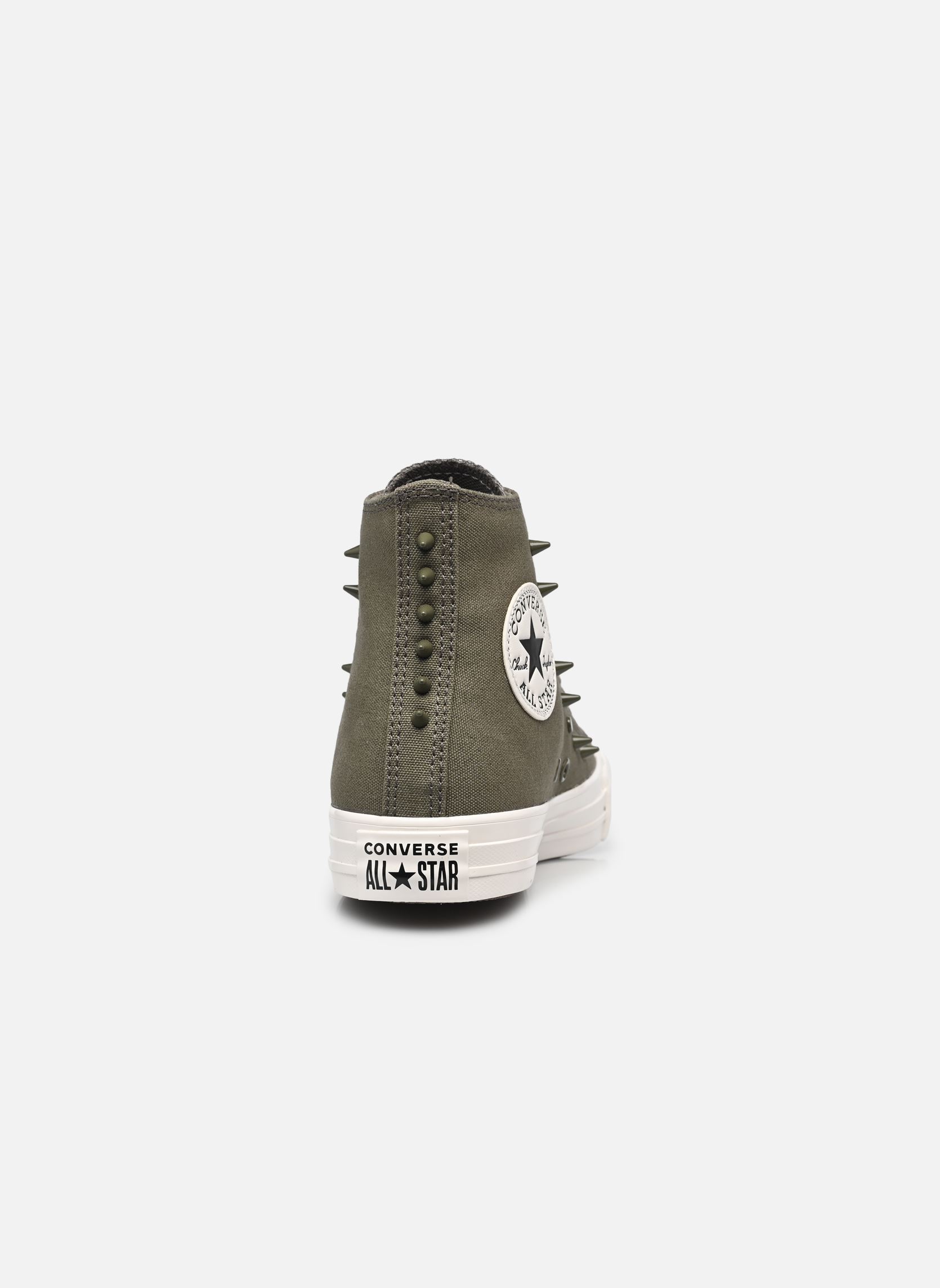 Leinen-Sneaker Chuck Taylor All Star Hi damen grün Converse Leinen-Sneaker Chuck Taylor All Star Hi damen grün UTILITY VINTAGE WHITE/BLACK