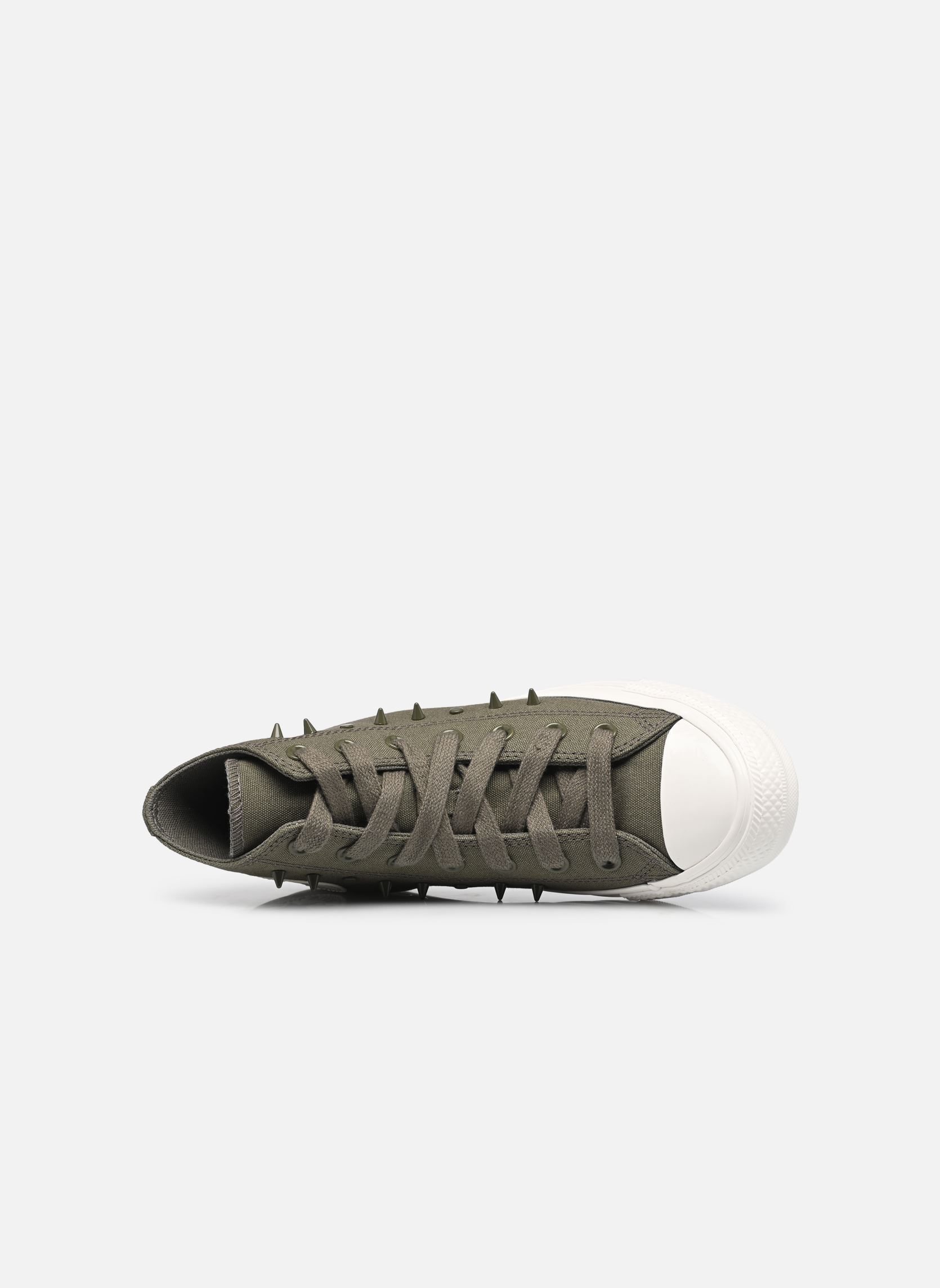 Leinen-Sneaker Chuck Taylor All Star Hi damen grün Converse Leinen-Sneaker Chuck Taylor All Star Hi damen grün UTILITY VINTAGE WHITE/BLACK