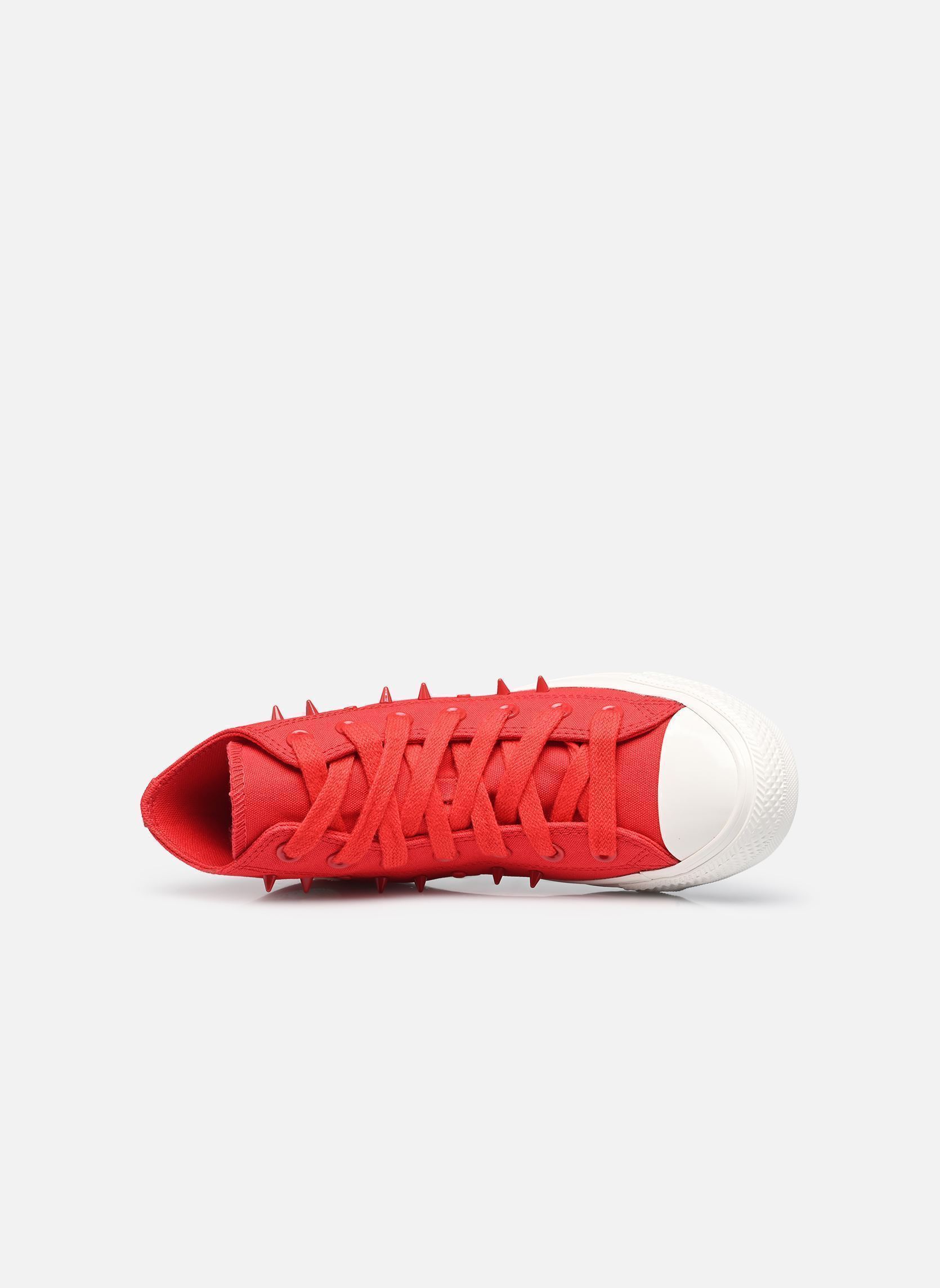 Leinen-Sneaker Chuck Taylor All Star Hi damen bordeaux Converse Leinen-Sneaker Chuck Taylor All Star Hi damen bordeaux RED/VINTAGE WHITE/BLACK