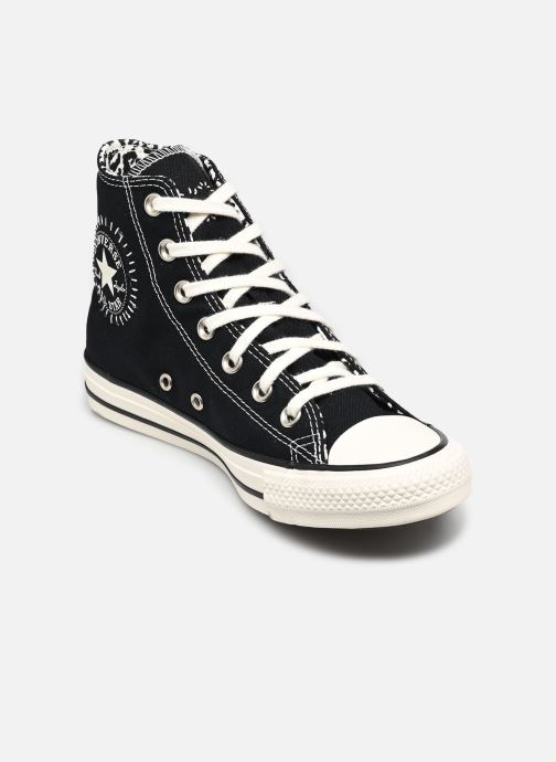 Converse Baskets toile Chuck Taylor All Star Hi femme noir