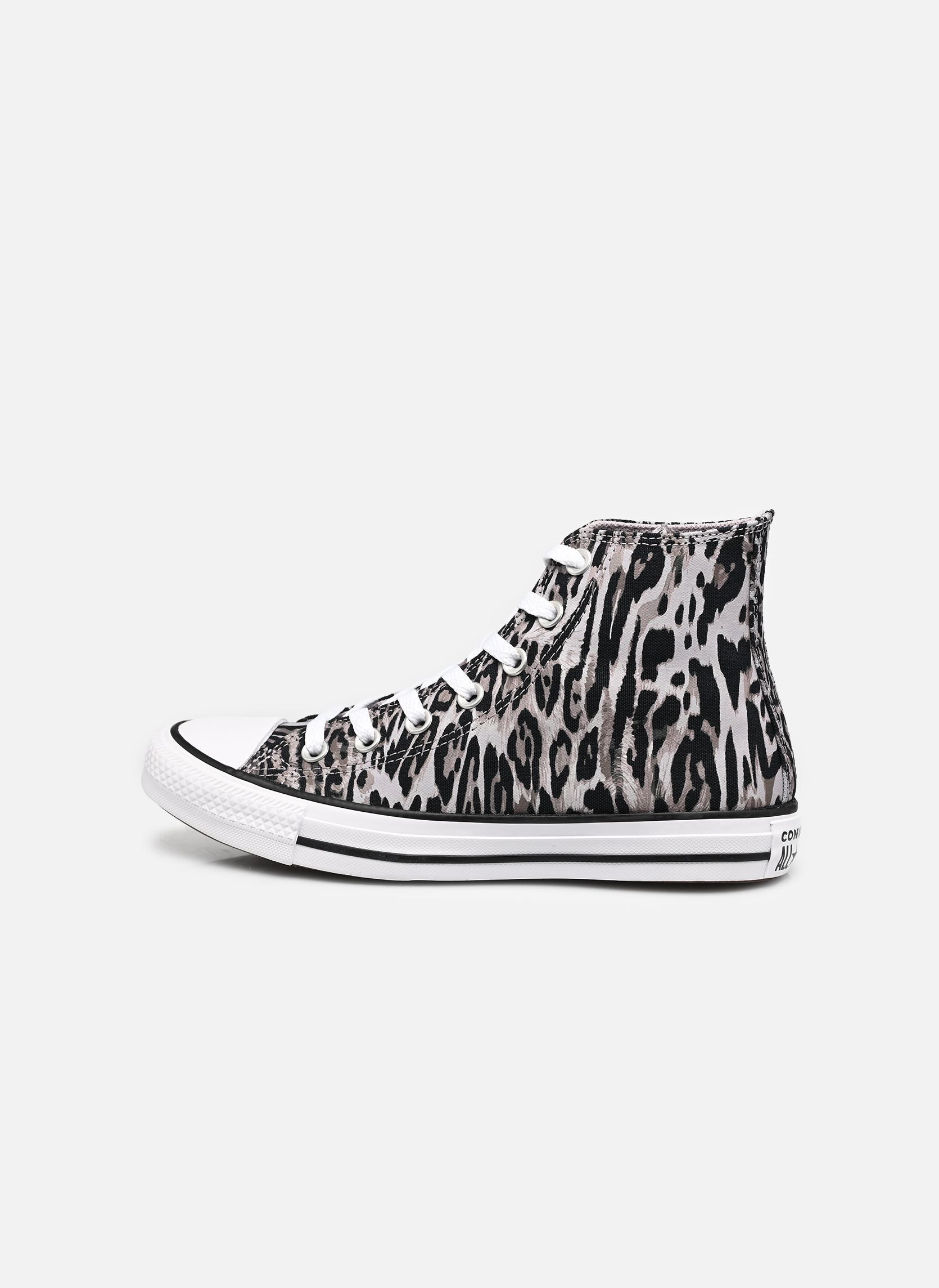 Baskets toile Chuck Taylor All Star Hi femme gris Converse Baskets toile Chuck Taylor All Star Hi femme gris BLACK/FROZEN THISTLE/WHITE