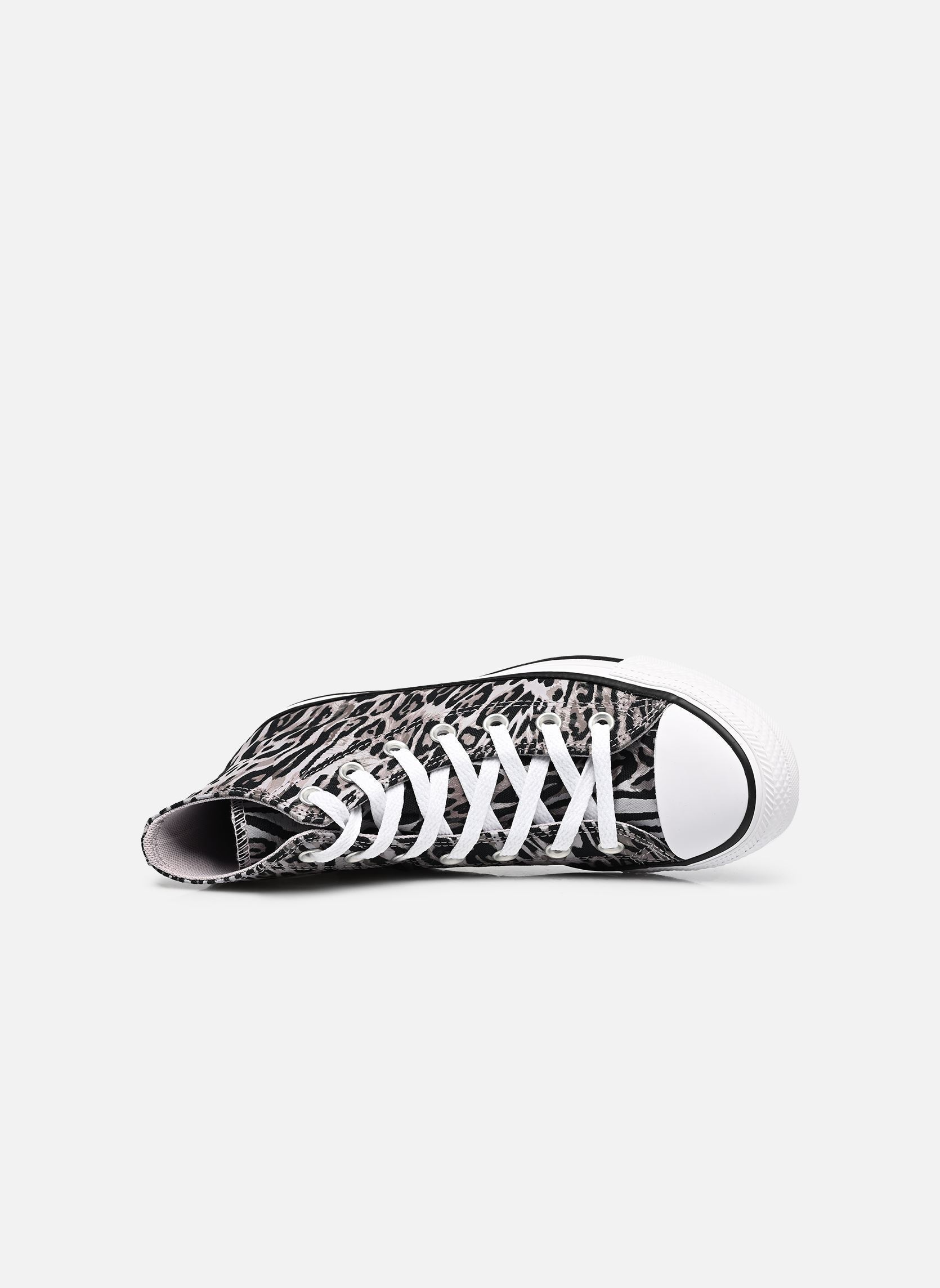 Baskets toile Chuck Taylor All Star Hi femme gris Converse Baskets toile Chuck Taylor All Star Hi femme gris BLACK/FROZEN THISTLE/WHITE