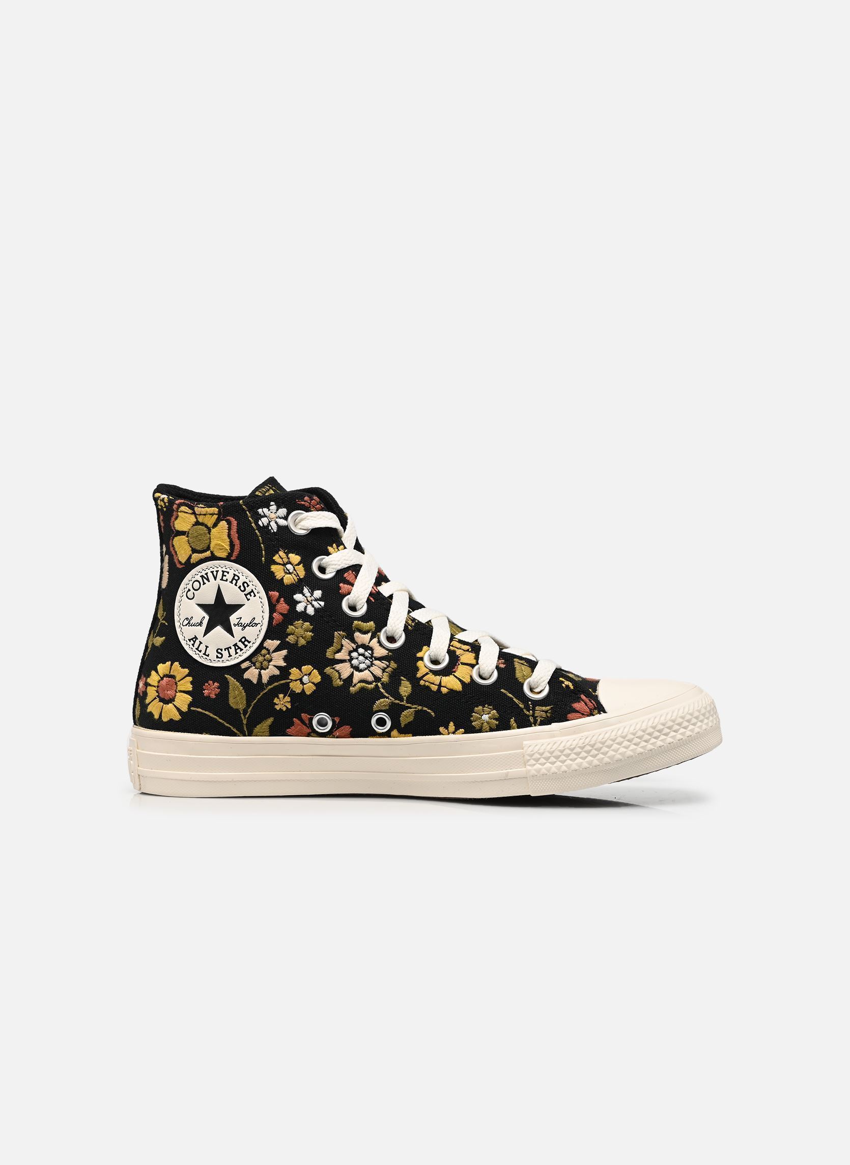 Baskets toile Chuck Taylor All Star Hi femme multicolore Converse Baskets toile Chuck Taylor All Star Hi femme multicolore BLACK/IN THE WEEDS/HAY DAY