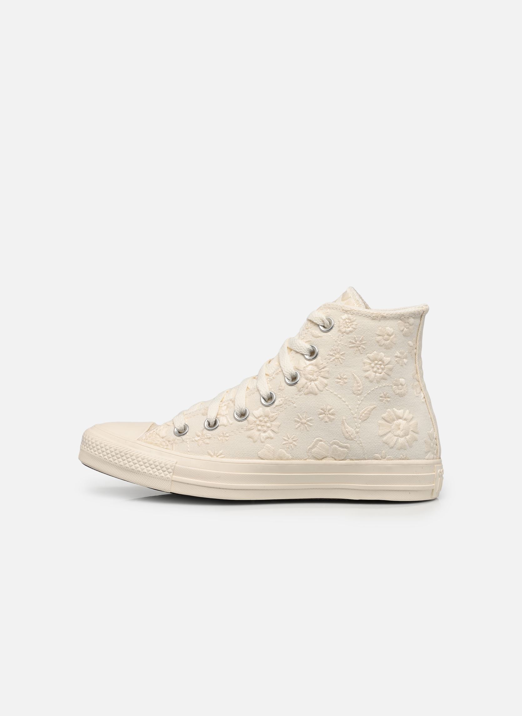 Baskets toile Chuck Taylor All Star Hi femme blanc Converse Baskets toile Chuck Taylor All Star Hi femme blanc EGRET/BLACK/EGRET 2