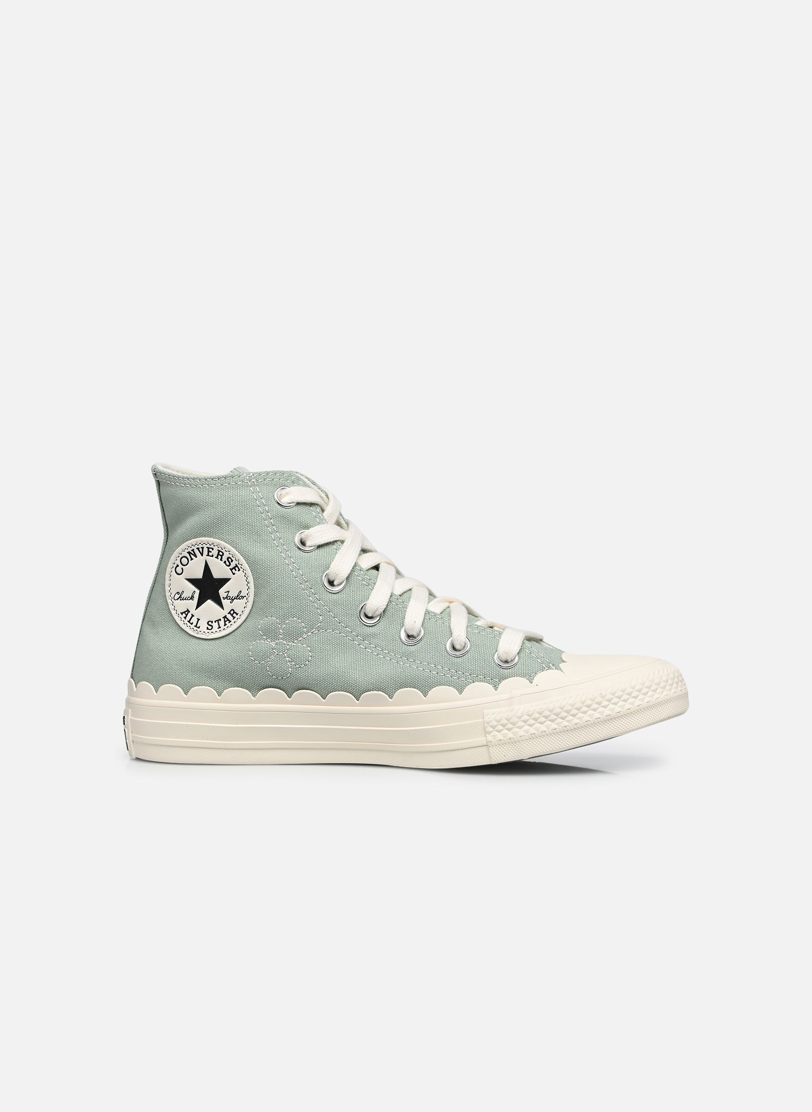 Print sneakers Chuck Taylor All Star Hi dames groen Converse Print sneakers Chuck Taylor All Star Hi dames groen THYME AGAIN/EGRET/EGRET