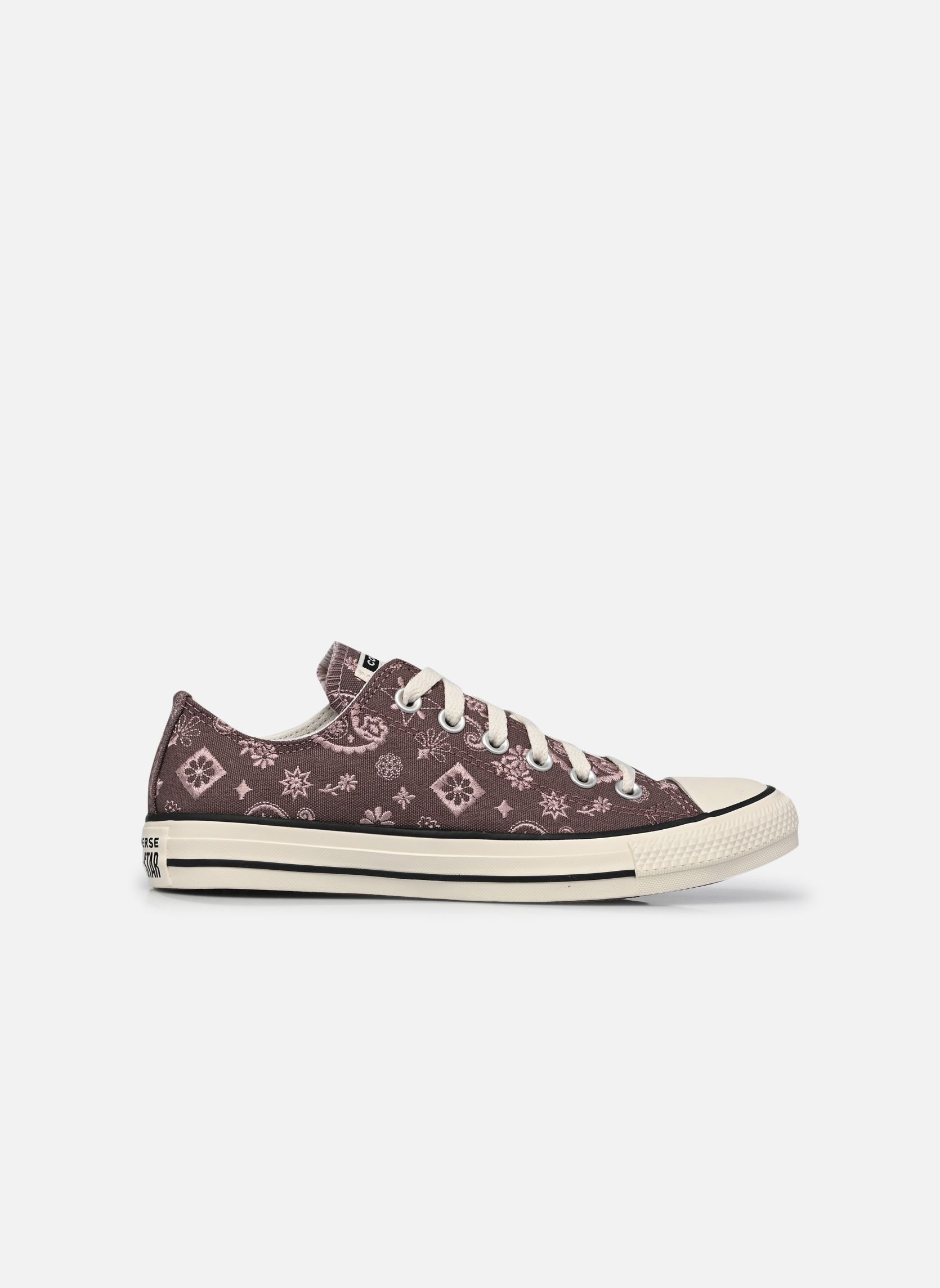 Leinen-Sneaker Chuck Taylor All Star Ox violett Converse Leinen-Sneaker Chuck Taylor All Star Ox violett POT HOLE PLUM/EGRET