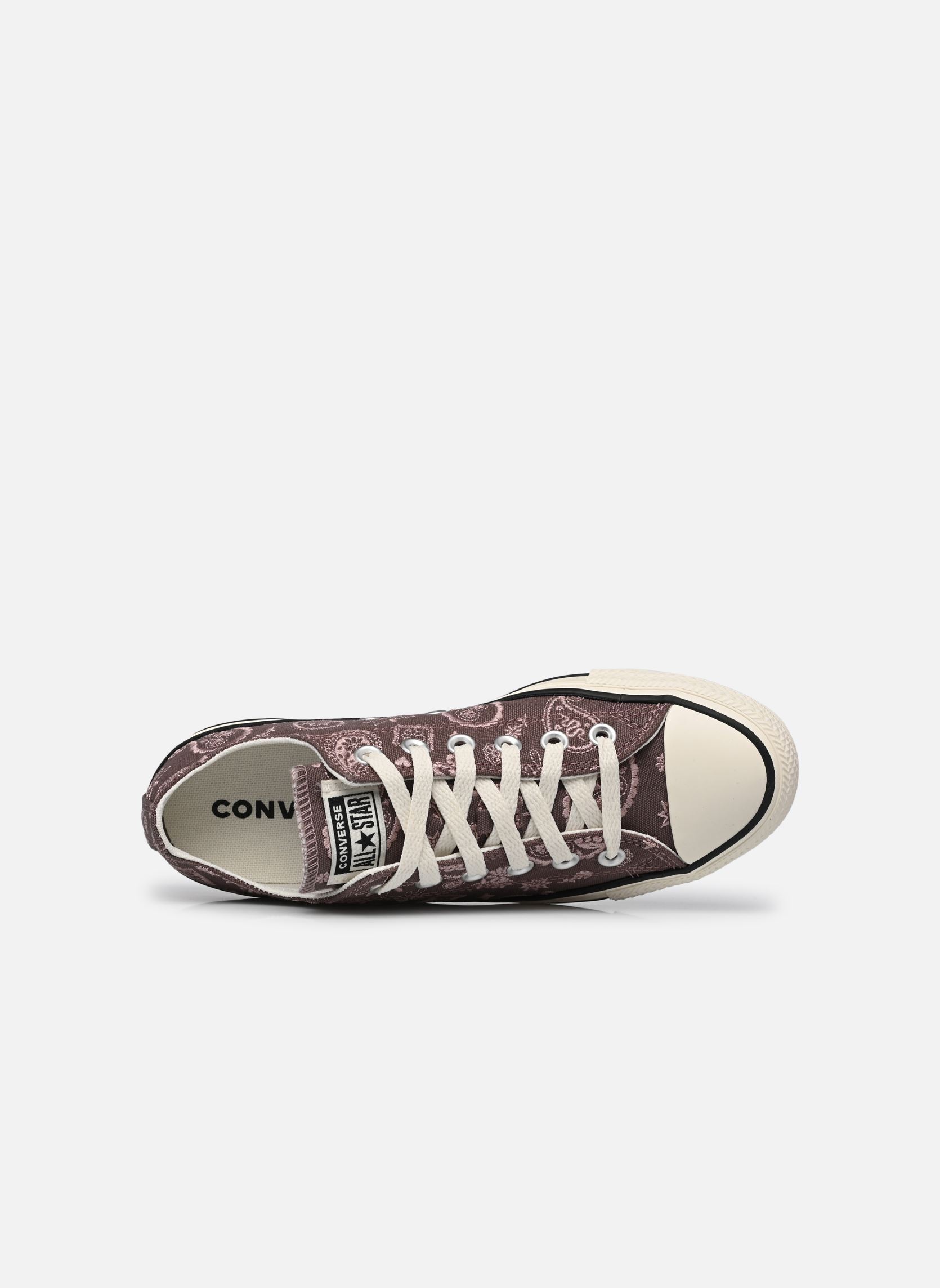Leinen-Sneaker Chuck Taylor All Star Ox violett Converse Leinen-Sneaker Chuck Taylor All Star Ox violett POT HOLE PLUM/EGRET