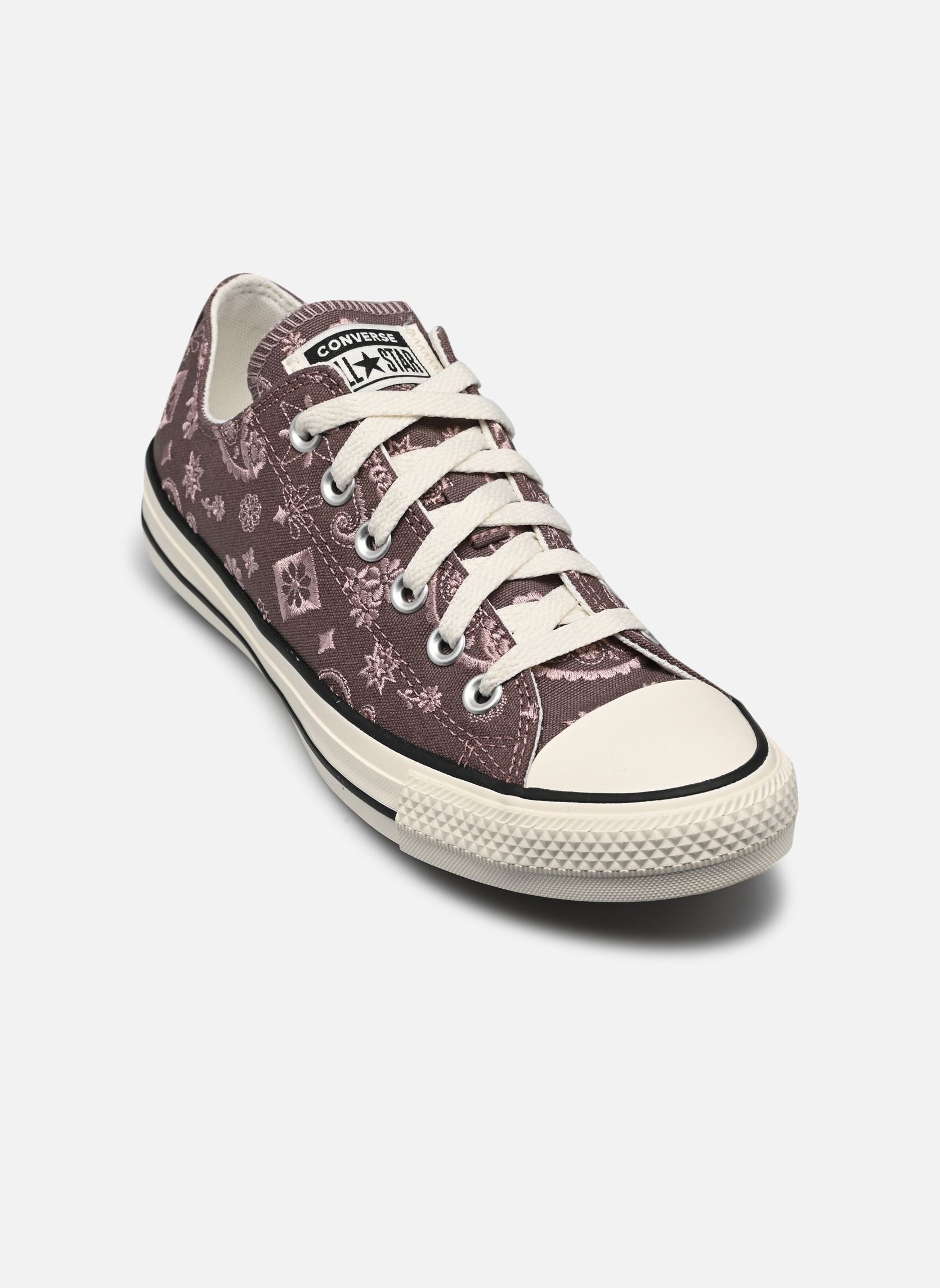Leinen-Sneaker Chuck Taylor All Star Ox violett Converse Leinen-Sneaker Chuck Taylor All Star Ox violett POT HOLE PLUM/EGRET