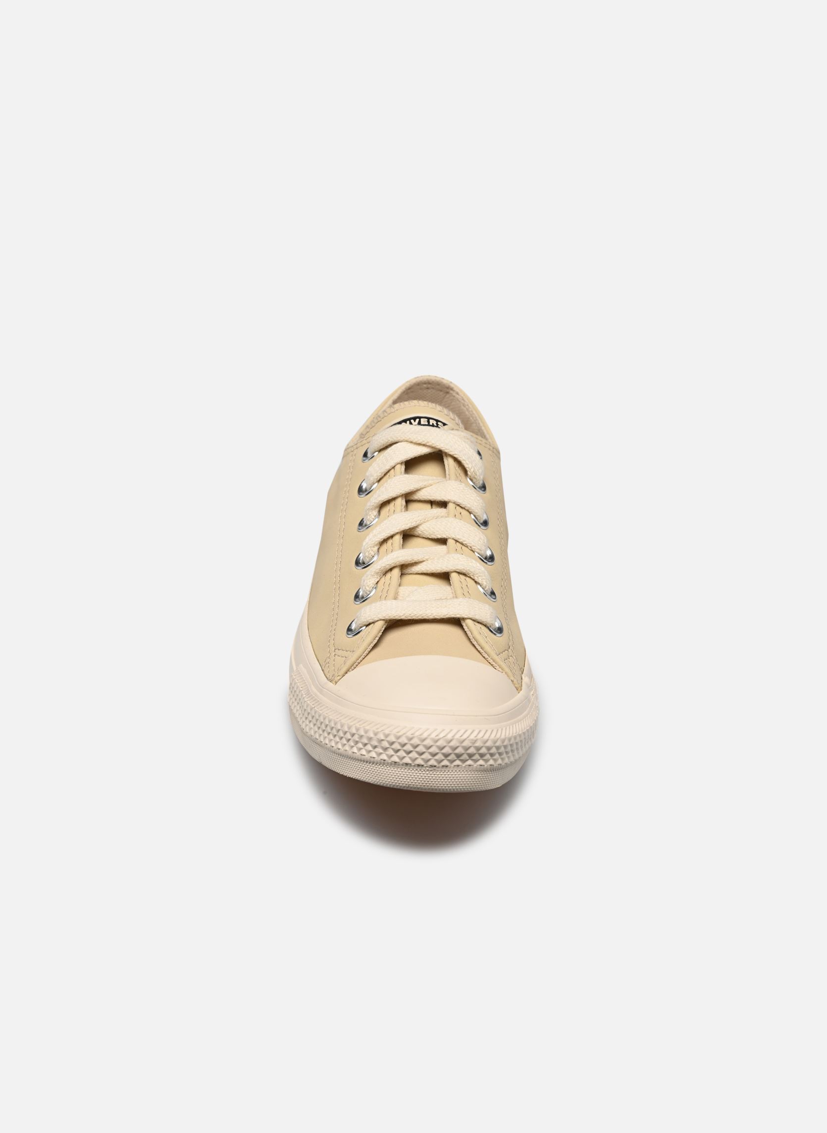 Leinen-Sneaker Chuck Taylor All Star Ox beige Converse Leinen-Sneaker Chuck Taylor All Star Ox beige BLONDE ESPRESSO