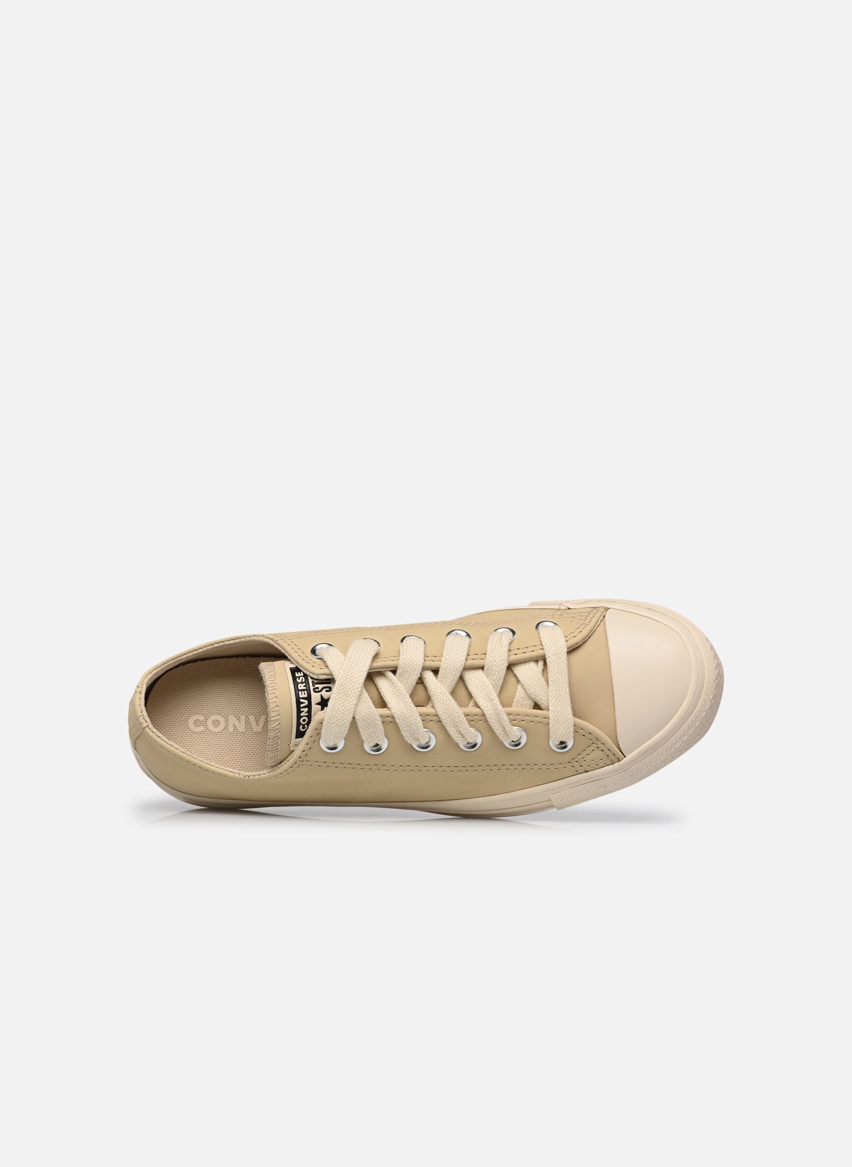 Leinen-Sneaker Chuck Taylor All Star Ox beige Converse Leinen-Sneaker Chuck Taylor All Star Ox beige BLONDE ESPRESSO