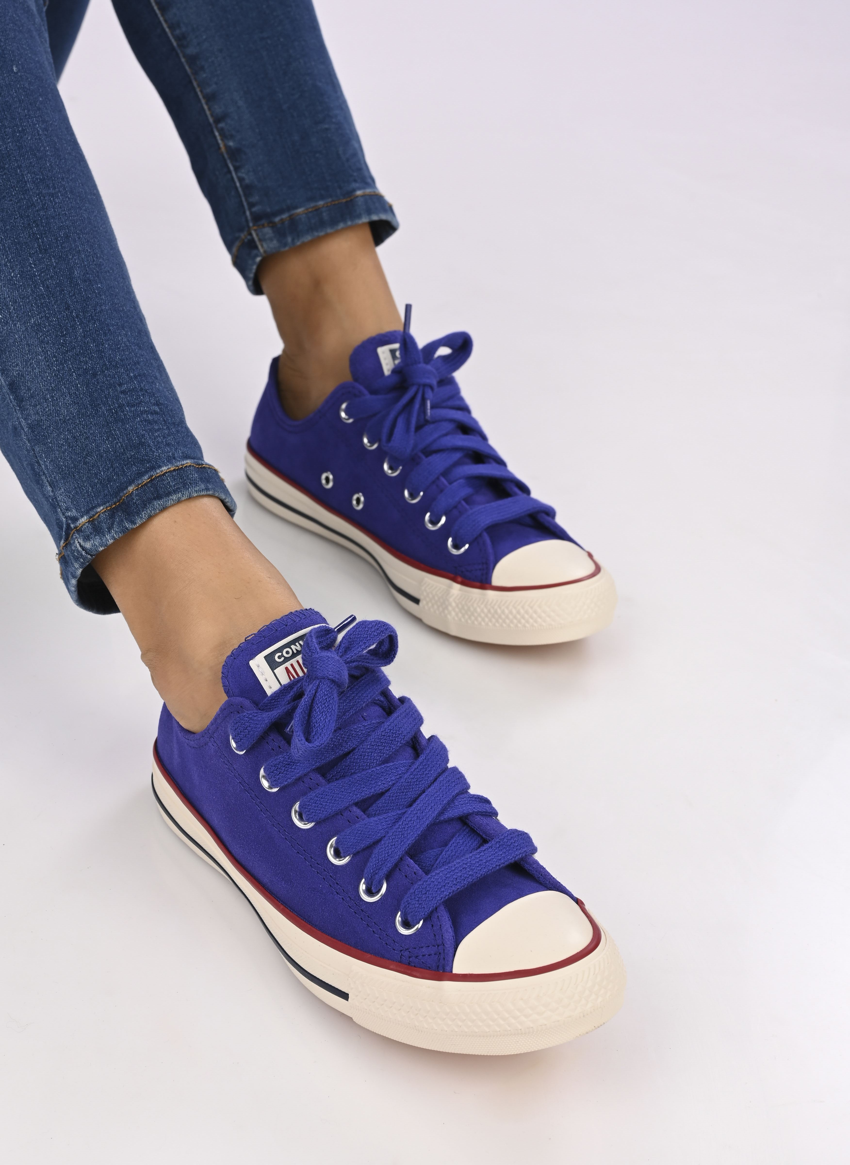 Baskets toile Chuck Taylor All Star Ox femme bleu Converse Baskets toile Chuck Taylor All Star Ox femme bleu NIGHT INDIGO/NATURAL IVORY/BLA