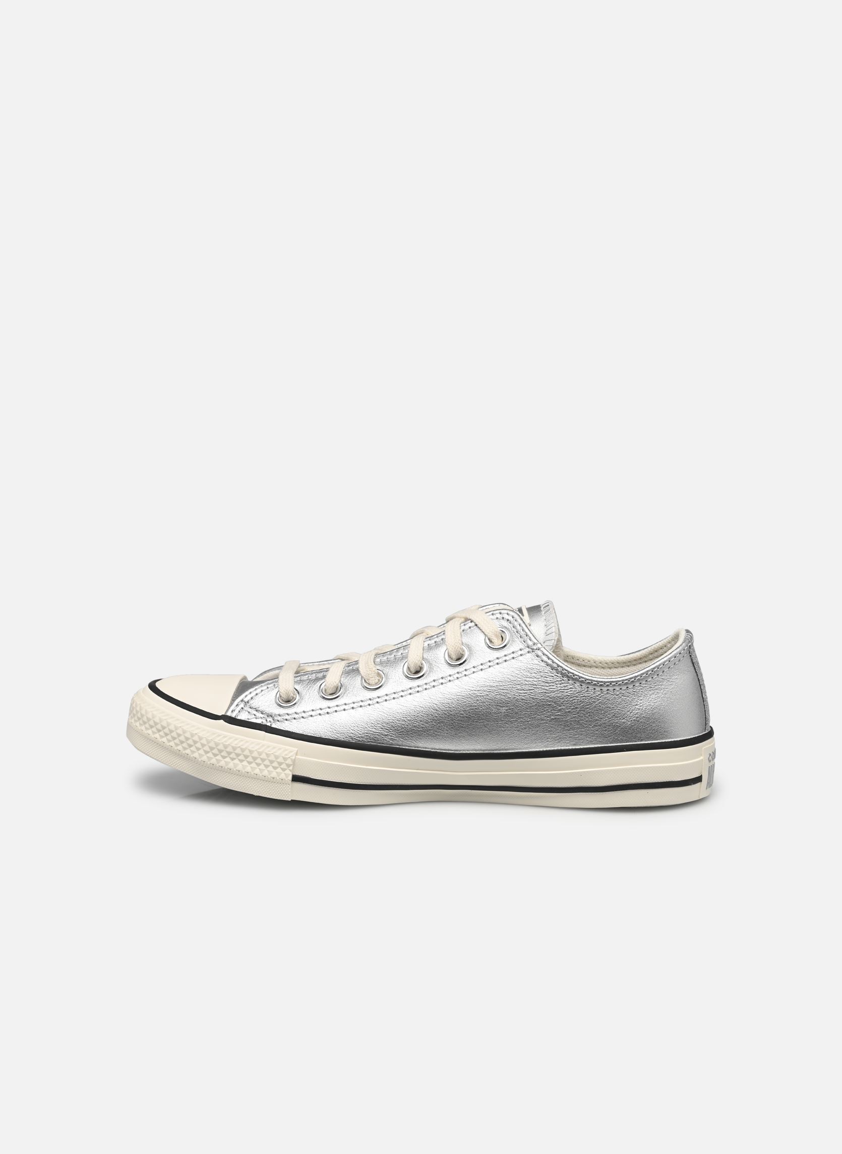 Baskets toile Chuck Taylor All Star Ox femme argent Converse Baskets toile Chuck Taylor All Star Ox femme argent SILVER/EGRET/BLACK
