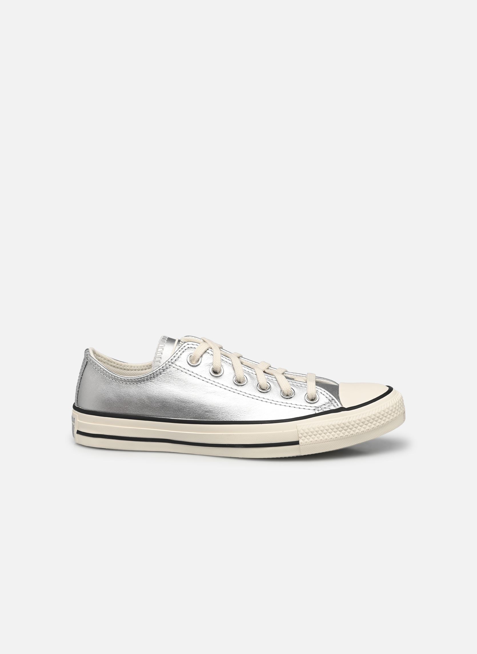 Baskets toile Chuck Taylor All Star Ox femme argent Converse Baskets toile Chuck Taylor All Star Ox femme argent SILVER/EGRET/BLACK
