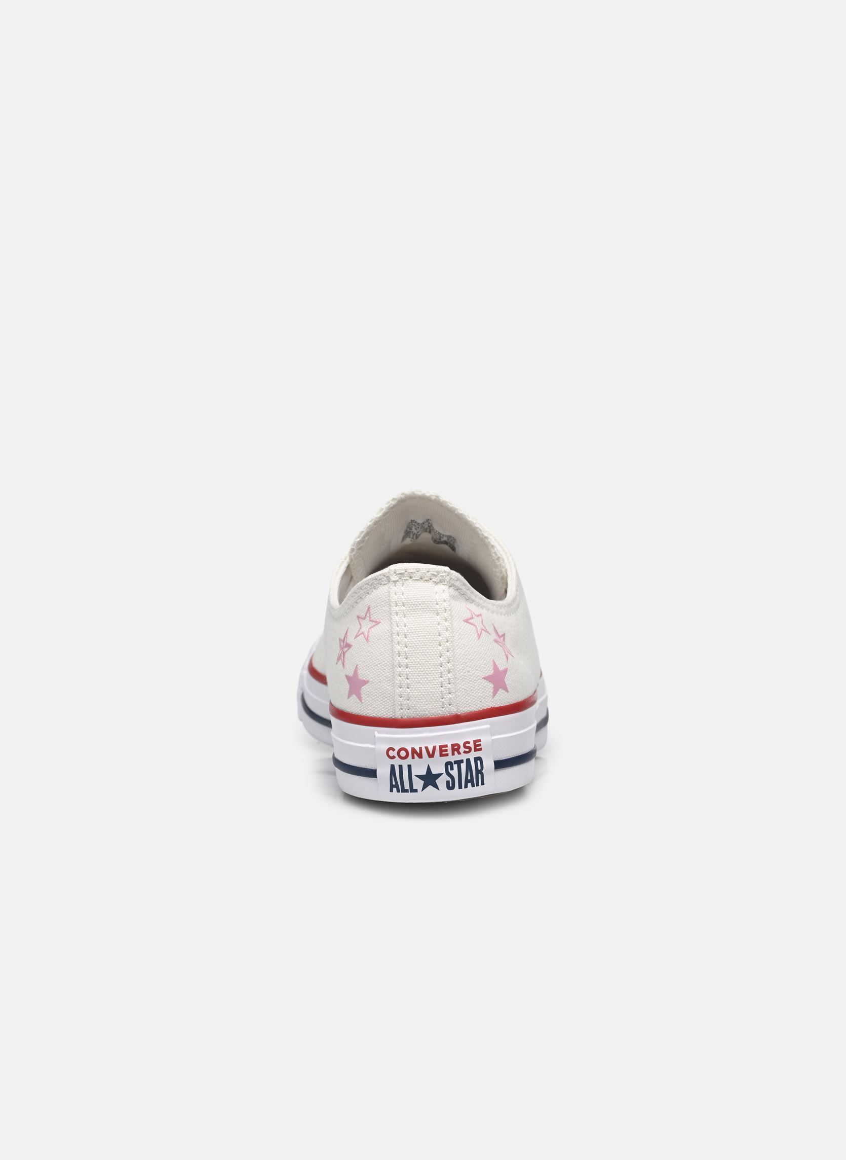 Baskets toile Chuck Taylor All Star Ox femme blanc Converse Baskets toile Chuck Taylor All Star Ox femme blanc VINTAGE WHITE/CLIFFSIDE ROSE
