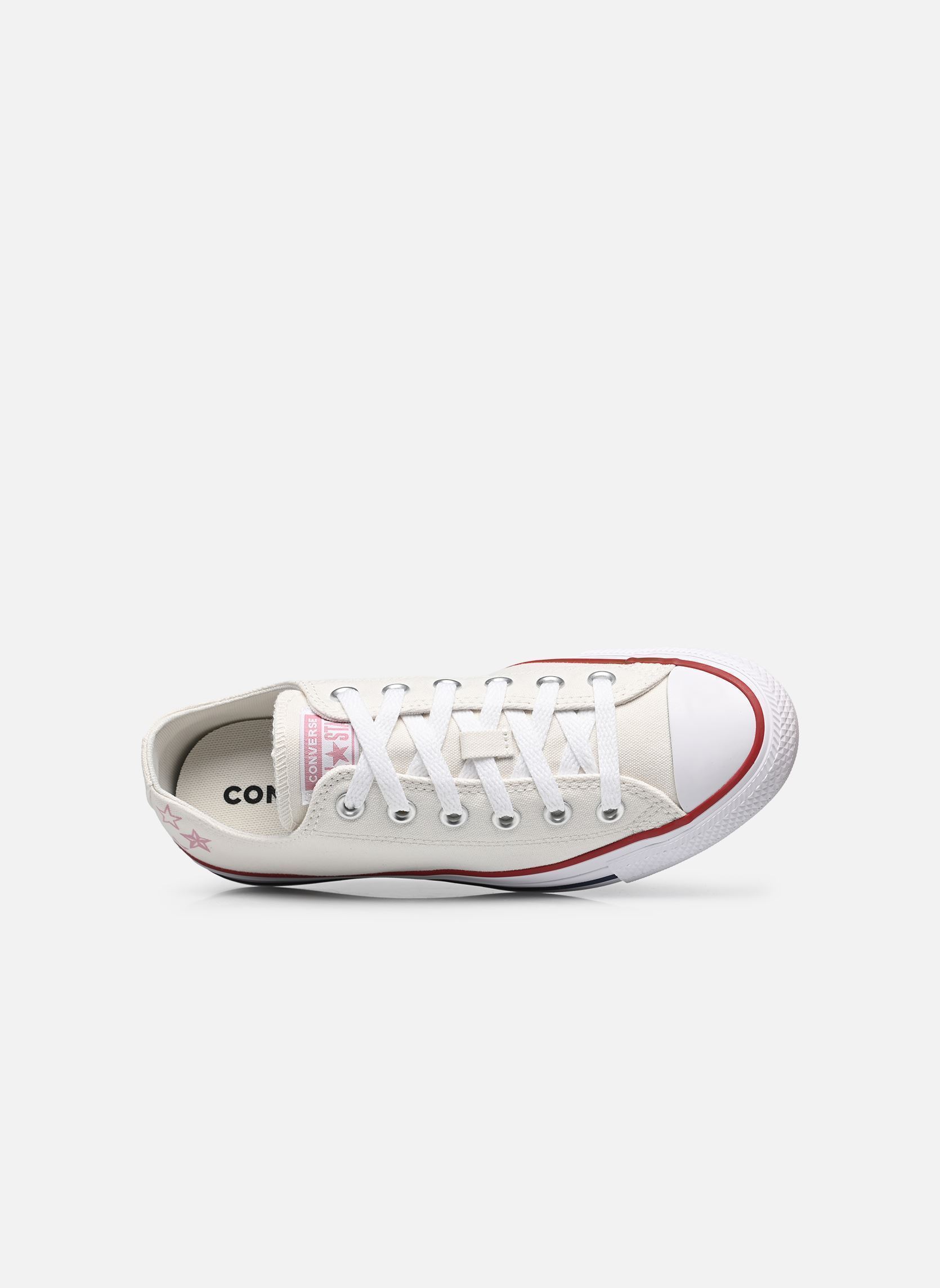 Baskets toile Chuck Taylor All Star Ox femme blanc Converse Baskets toile Chuck Taylor All Star Ox femme blanc VINTAGE WHITE/CLIFFSIDE ROSE