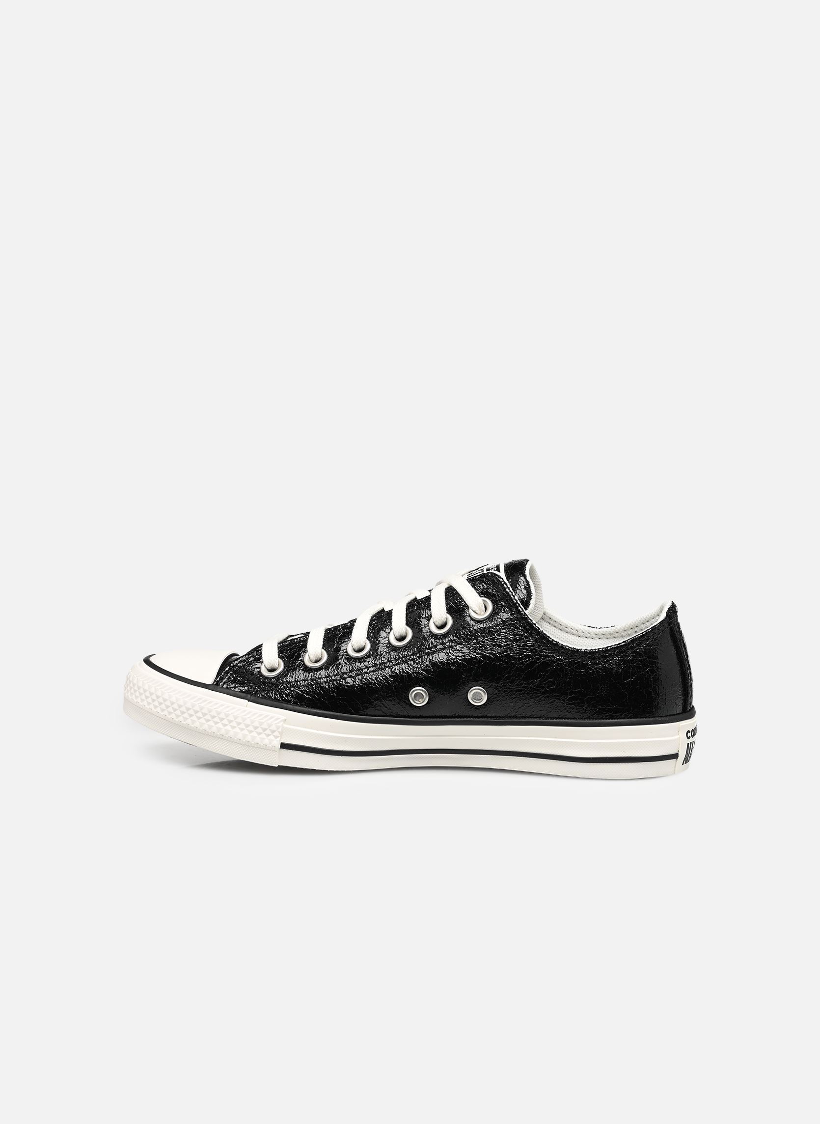 Baskets toile Chuck Taylor All Star Ox femme noir Converse Baskets toile Chuck Taylor All Star Ox femme noir METALLIC BLACK/VINTAGE WHITE