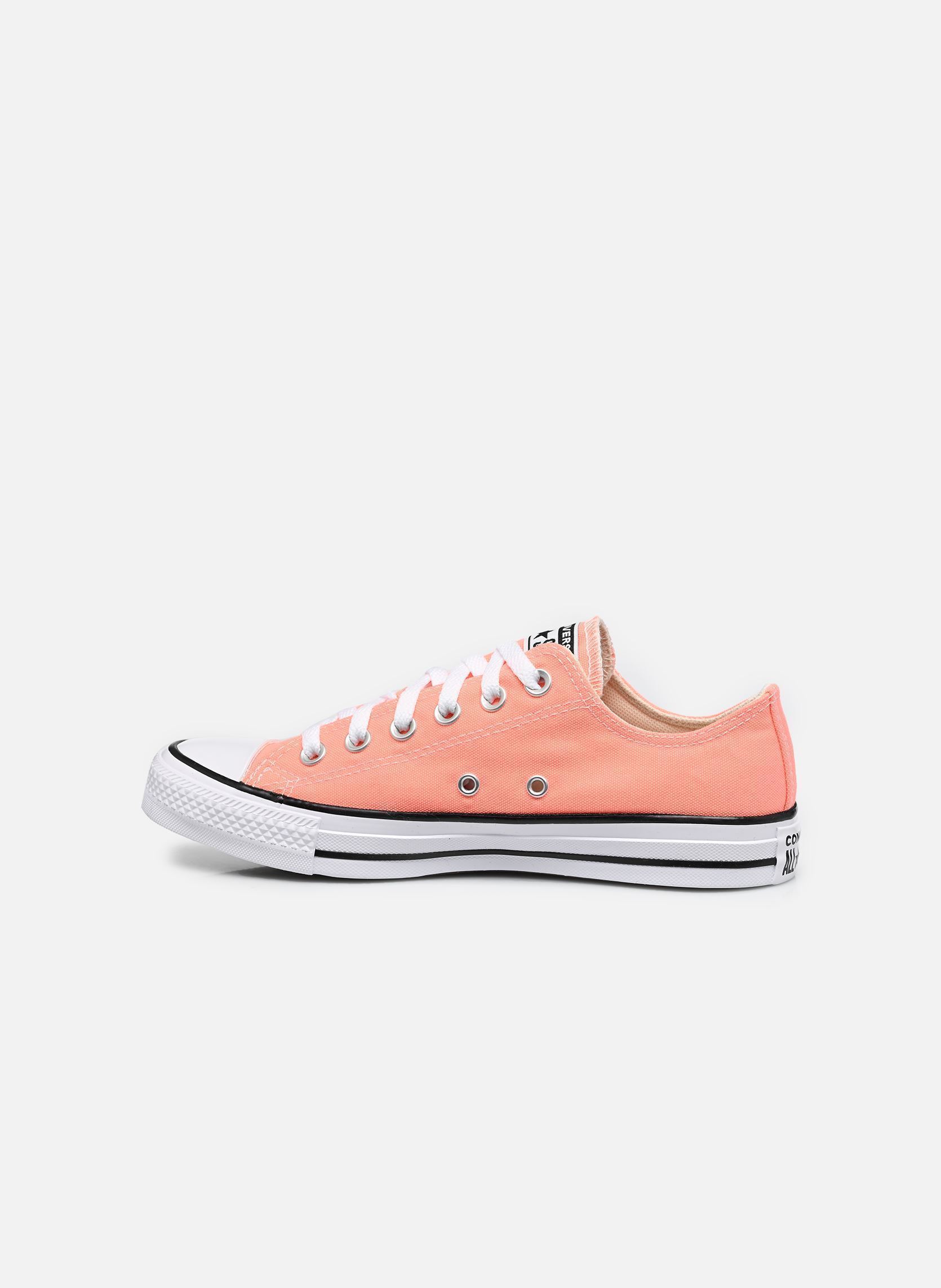 Leinen-Sneaker Chuck Taylor All Star Ox damen rosa Converse Leinen-Sneaker Chuck Taylor All Star Ox damen rosa ALL HEAT