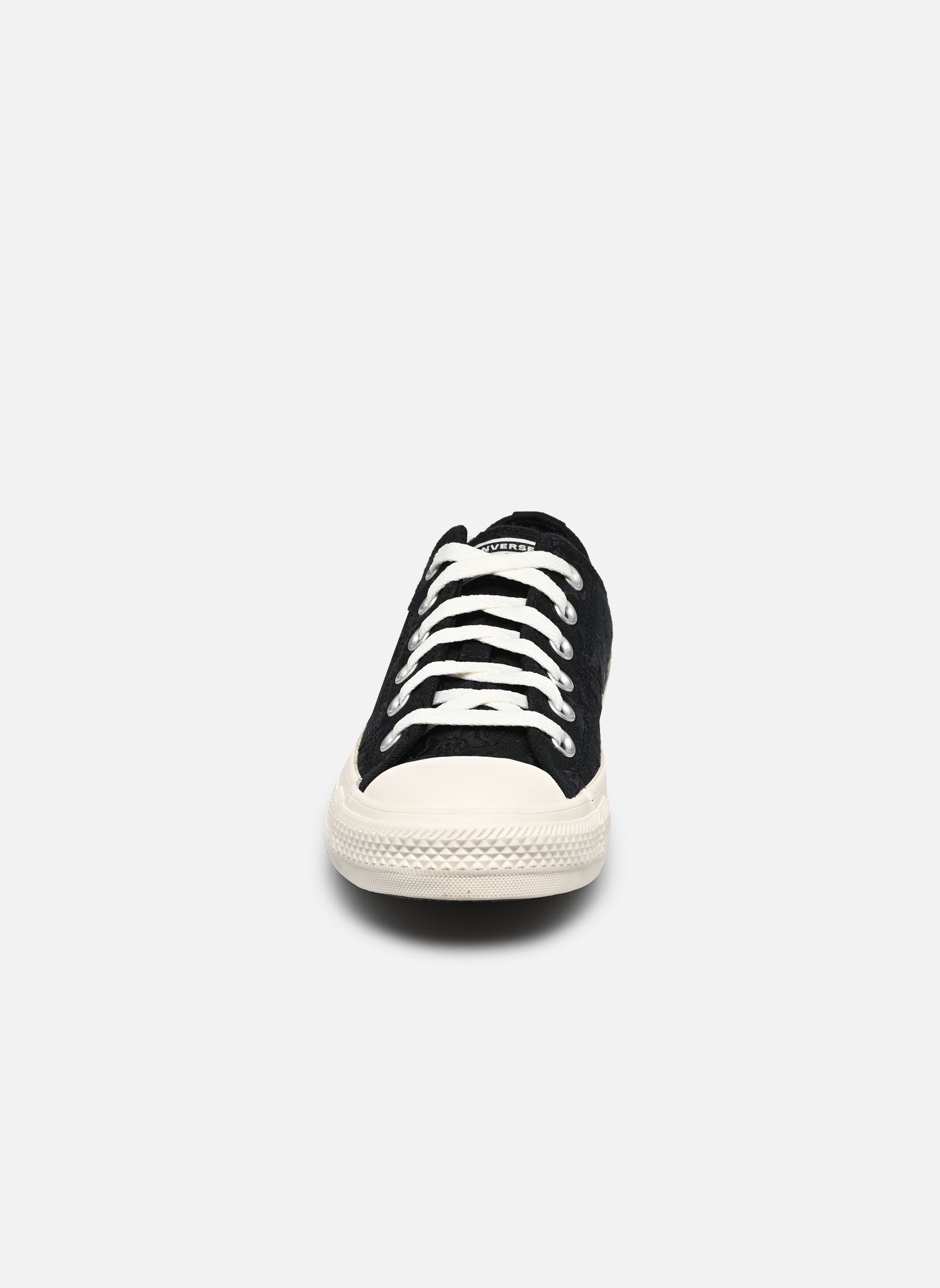 Leinen-Sneaker Chuck Taylor All Star Ox damen schwarz Converse Leinen-Sneaker Chuck Taylor All Star Ox damen schwarz BLACK/EGRET/BLACK 2