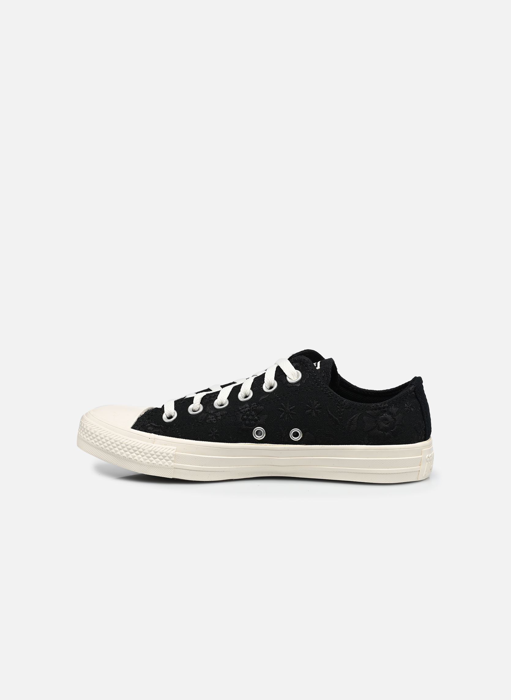 Leinen-Sneaker Chuck Taylor All Star Ox damen schwarz Converse Leinen-Sneaker Chuck Taylor All Star Ox damen schwarz BLACK/EGRET/BLACK 2