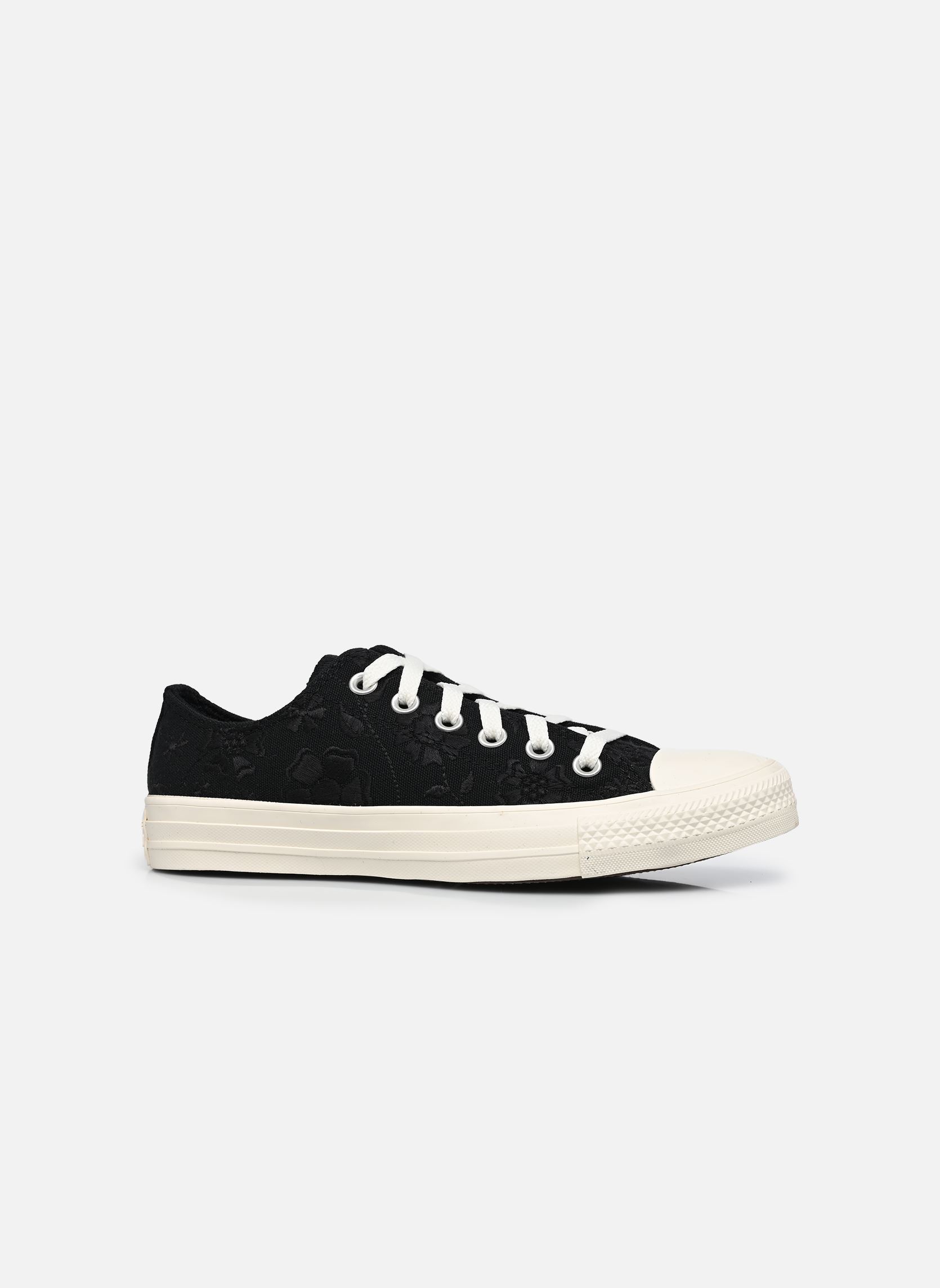 Leinen-Sneaker Chuck Taylor All Star Ox damen schwarz Converse Leinen-Sneaker Chuck Taylor All Star Ox damen schwarz BLACK/EGRET/BLACK 2