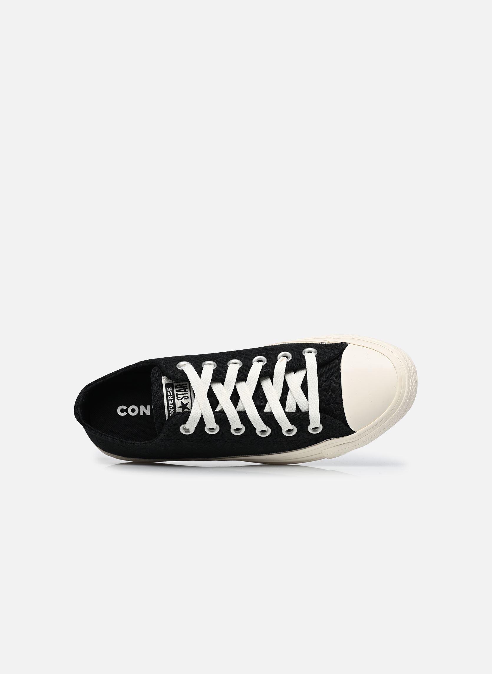 Leinen-Sneaker Chuck Taylor All Star Ox damen schwarz Converse Leinen-Sneaker Chuck Taylor All Star Ox damen schwarz BLACK/EGRET/BLACK 2