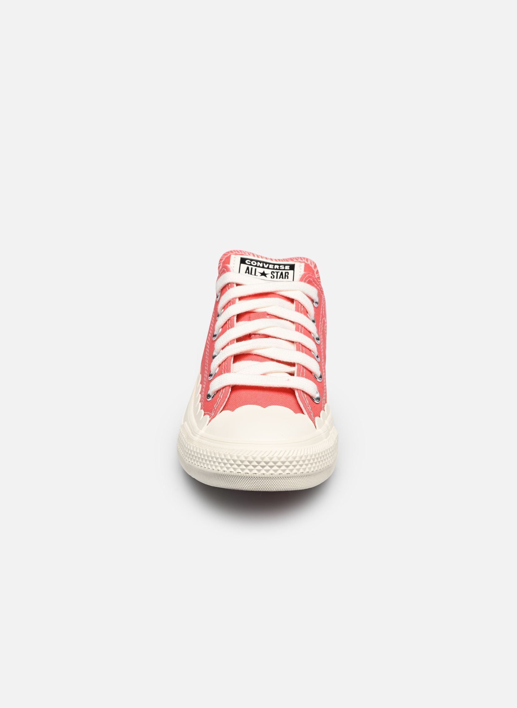 Leinen-Sneaker Chuck Taylor All Star Ox damen rosa Converse Leinen-Sneaker Chuck Taylor All Star Ox damen rosa CHERRY BALM/EGRET/EGRET