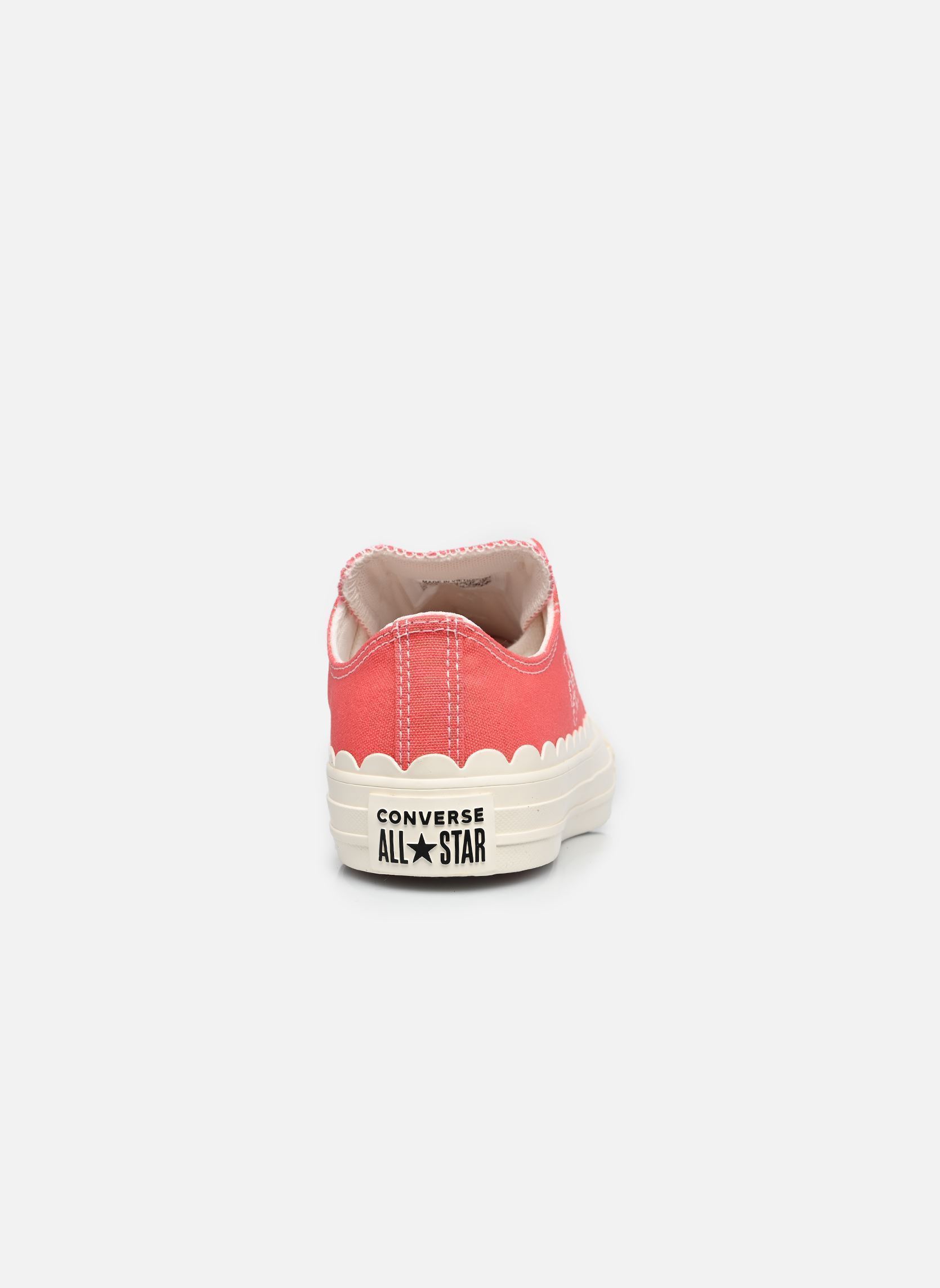 Leinen-Sneaker Chuck Taylor All Star Ox damen rosa Converse Leinen-Sneaker Chuck Taylor All Star Ox damen rosa CHERRY BALM/EGRET/EGRET