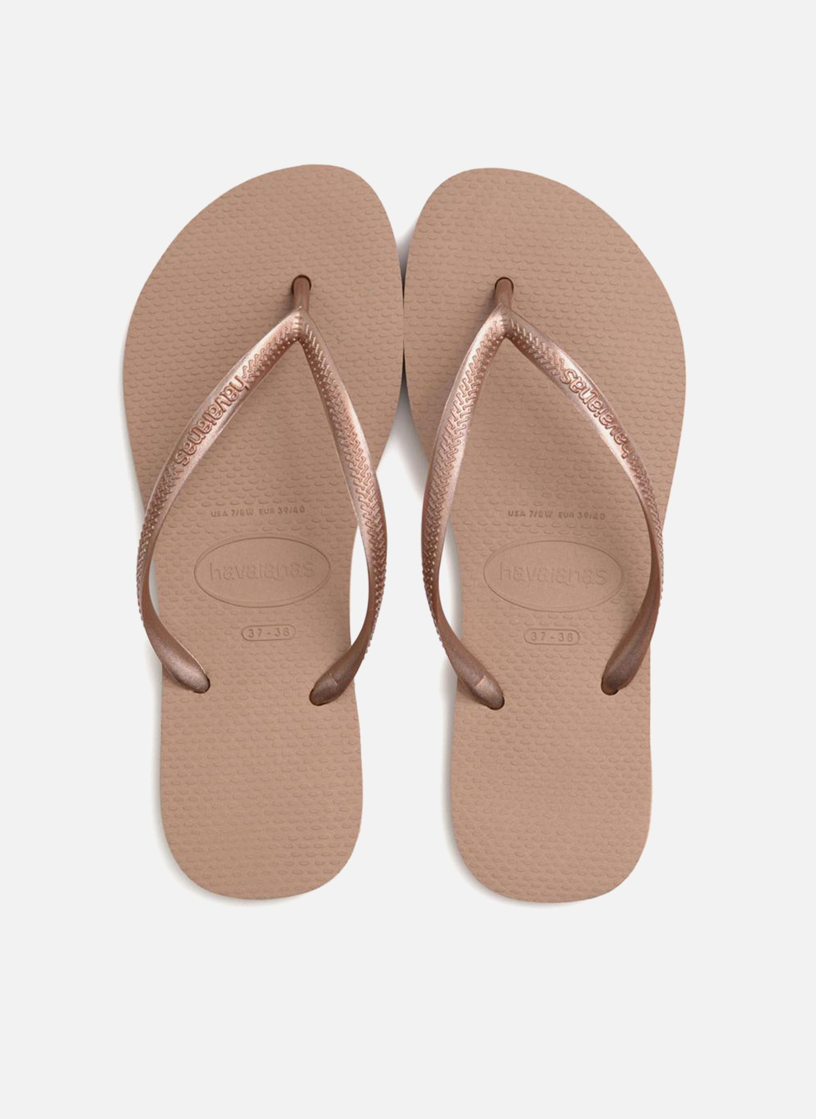 Infradito Slim Metallic F donna oro e bronzo Havaianas Infradito Slim Metallic F donna oro e bronzo ROSE GOLD