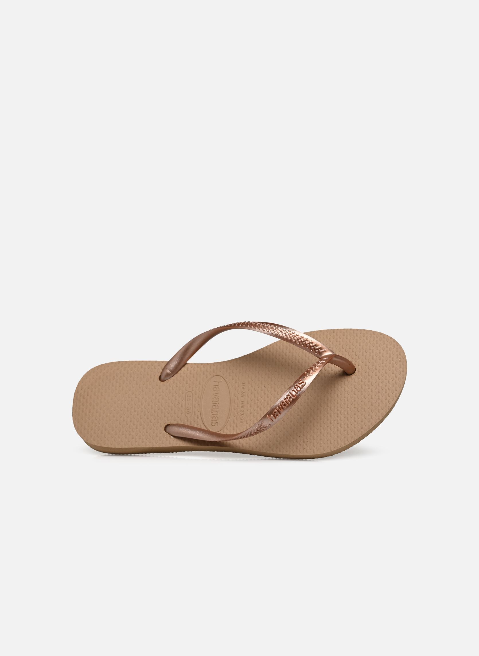 Infradito Slim Metallic F donna oro e bronzo Havaianas Infradito Slim Metallic F donna oro e bronzo ROSE GOLD