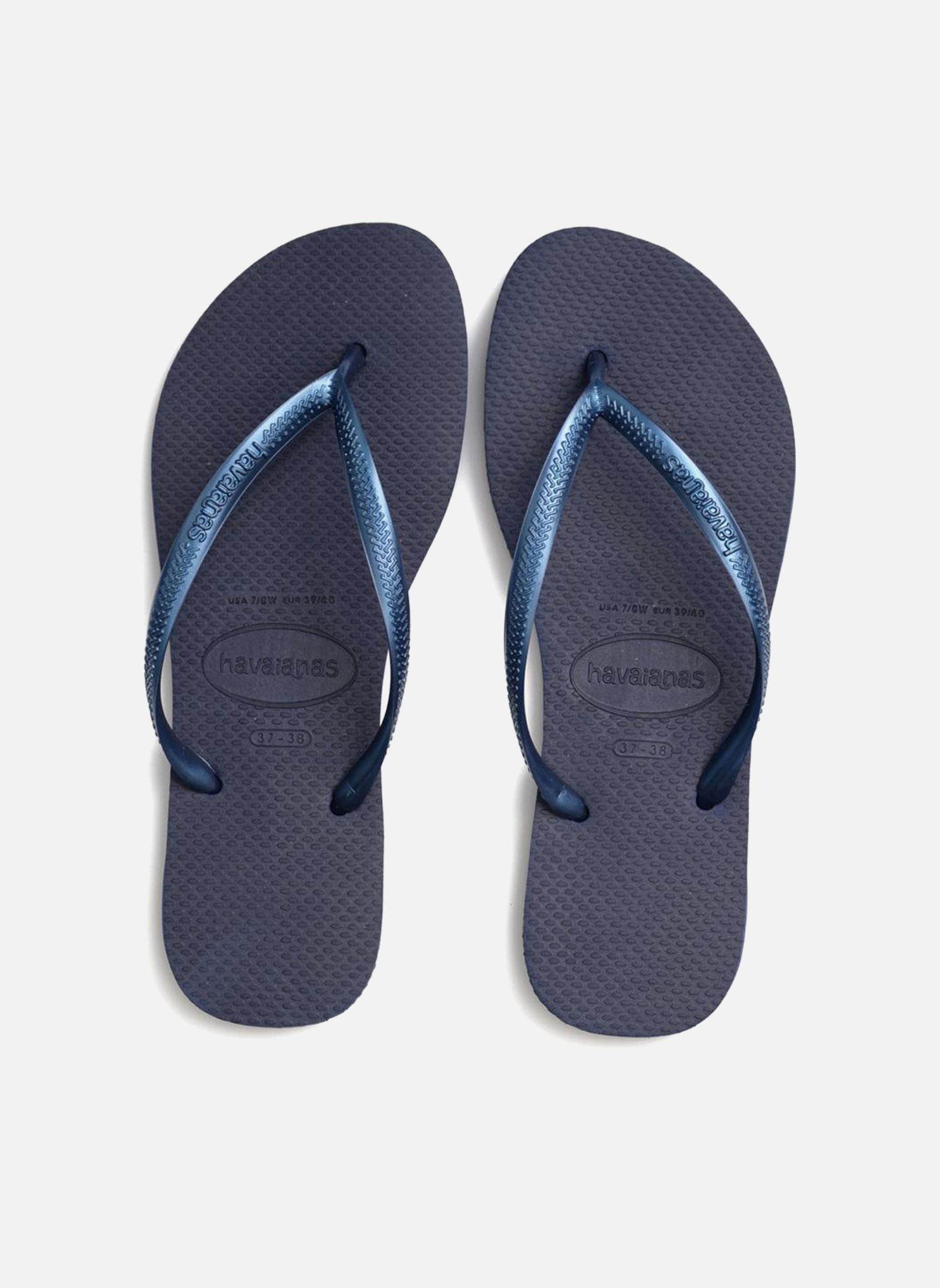Flip-Flops Slim Metallic F damen blau Havaianas Flip-Flops Slim Metallic F damen blau NAVY BLUE