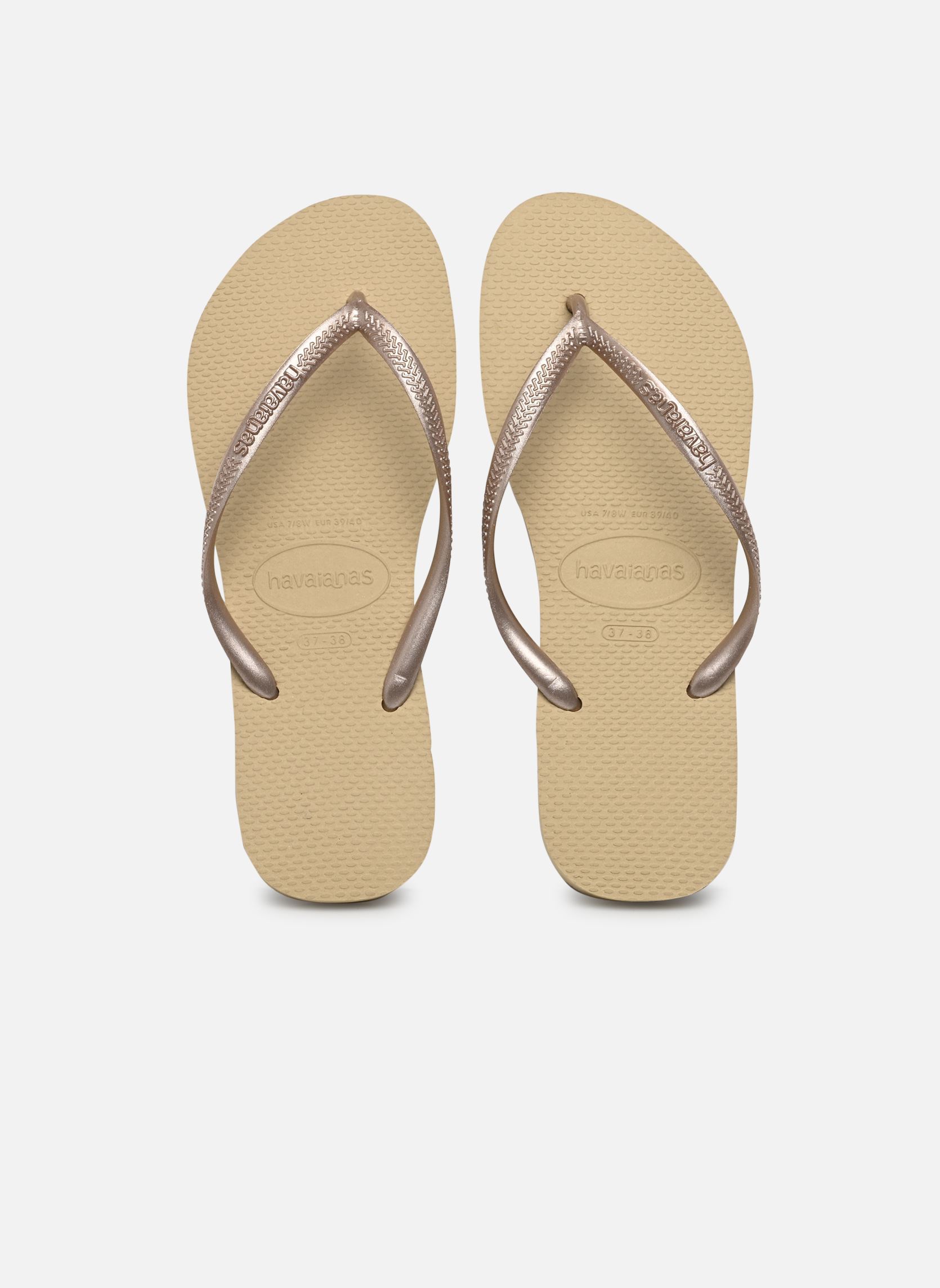 Chanclas Slim Metallic F mujer beige Havaianas Chanclas Slim Metallic F mujer beige Sand/Grey