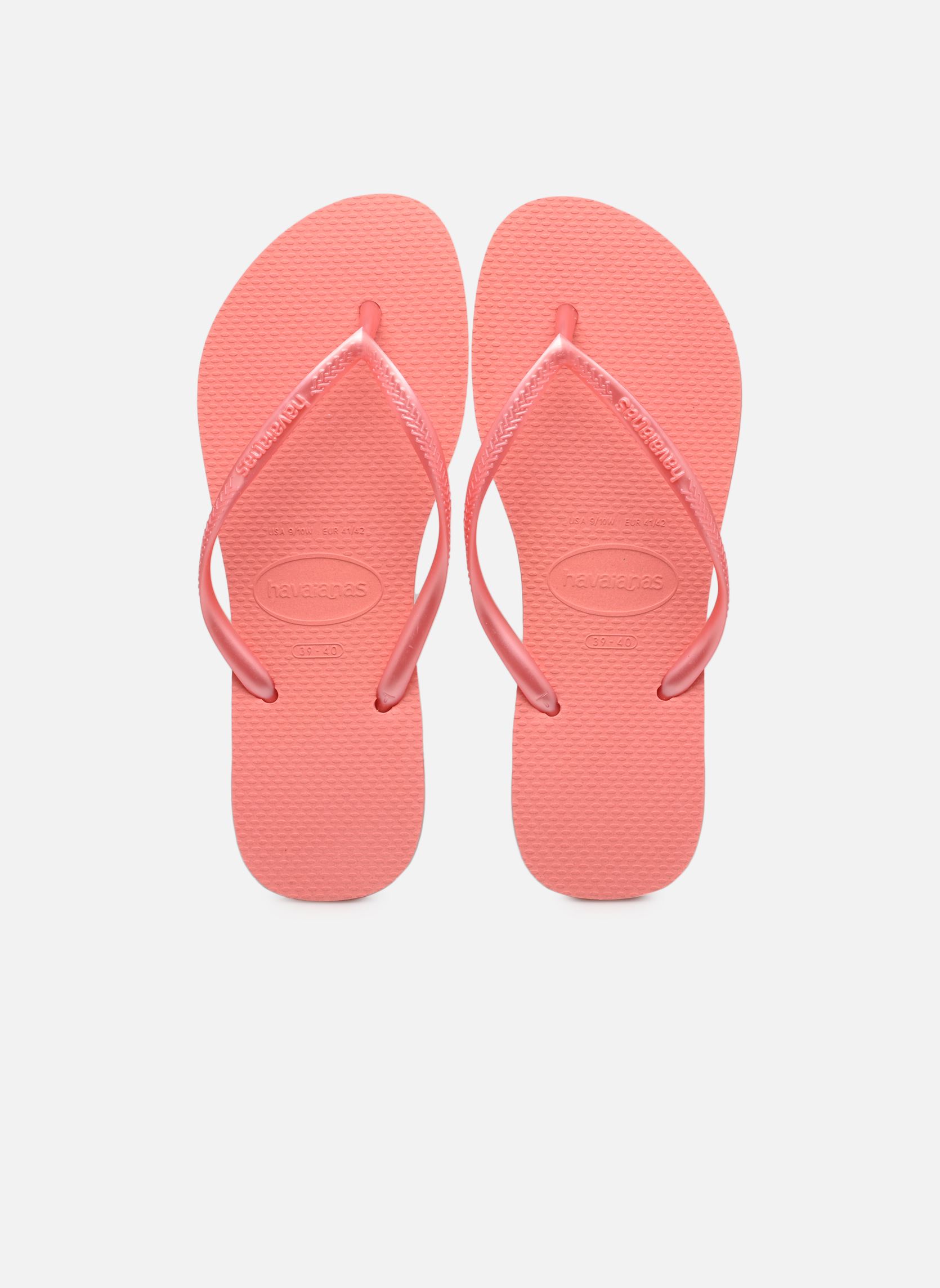 Flip-Flops Slim Metallic F damen rosa Havaianas Flip-Flops Slim Metallic F damen rosa PEACH ROSE