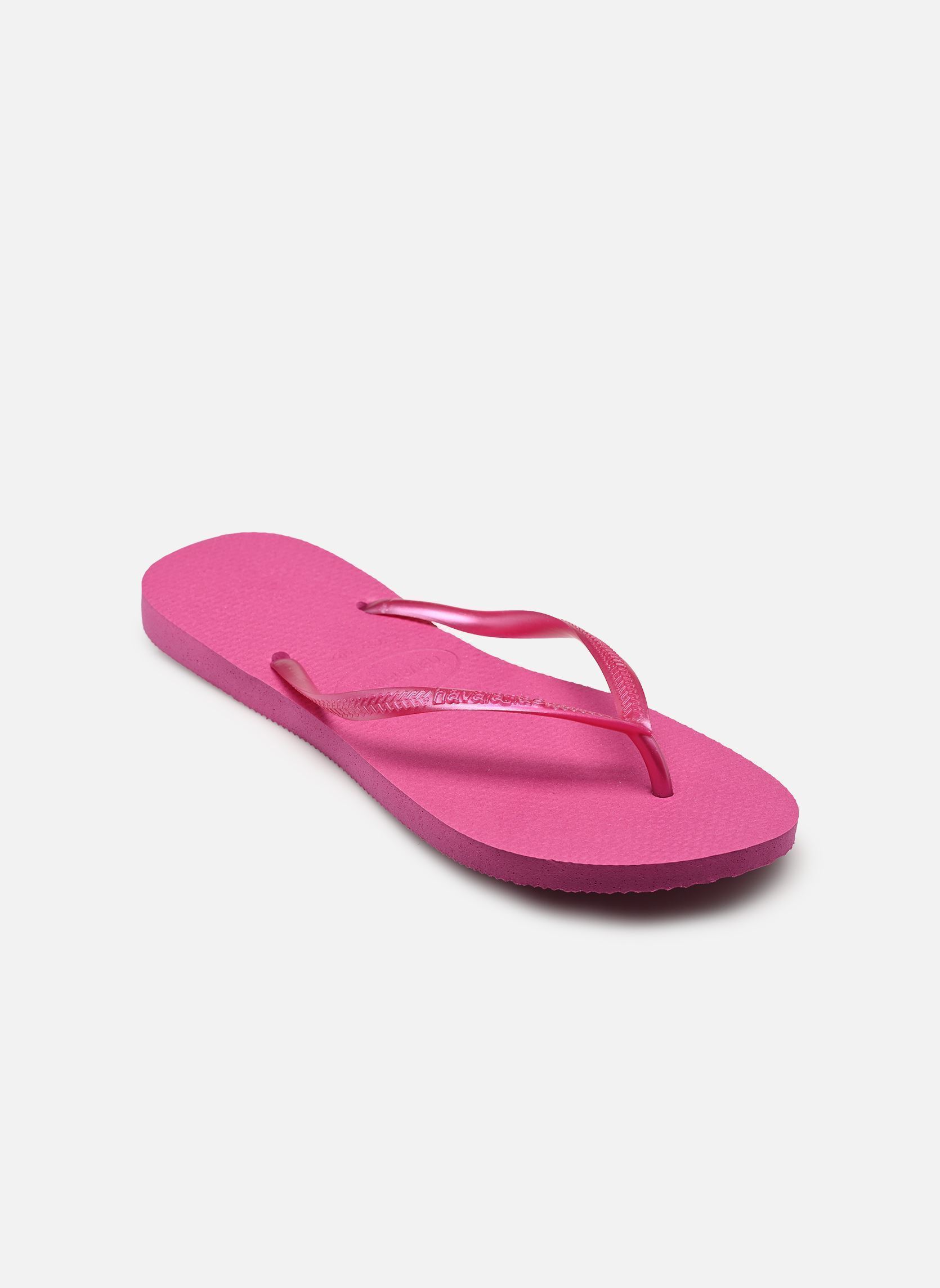 Tongs Slim Metallic F femme rose Havaianas Tongs Slim Metallic F femme rose Metallic Pink Gum