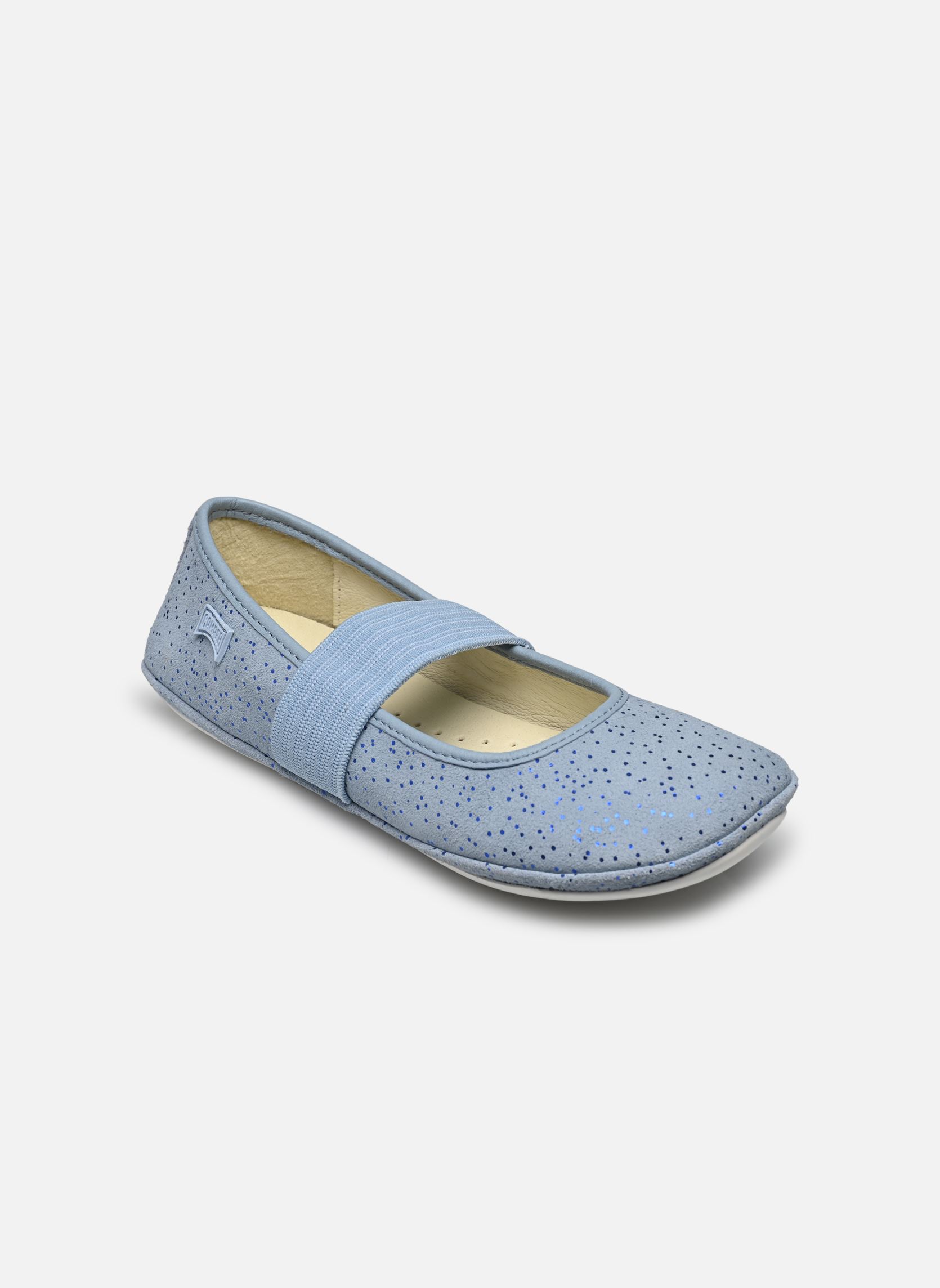 Ballerines Right Kids fille bleu Camper Ballerines Right Kids fille bleu Nieve Capfico-Met.Blue(Cap)/Ki