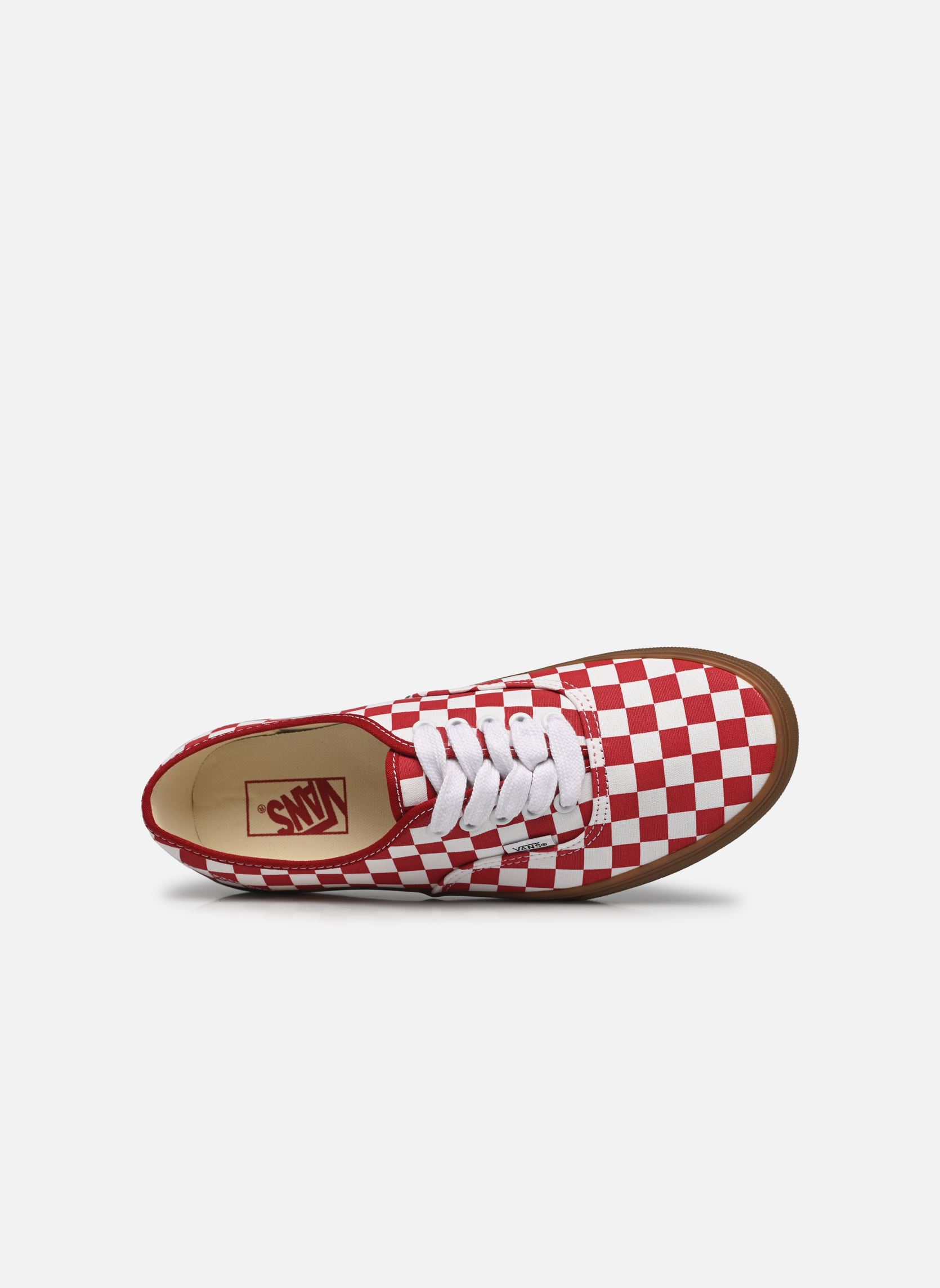 Baskets Authentic M homme rouge Vans Baskets Authentic M homme rouge FAT LACE CHECKER RED