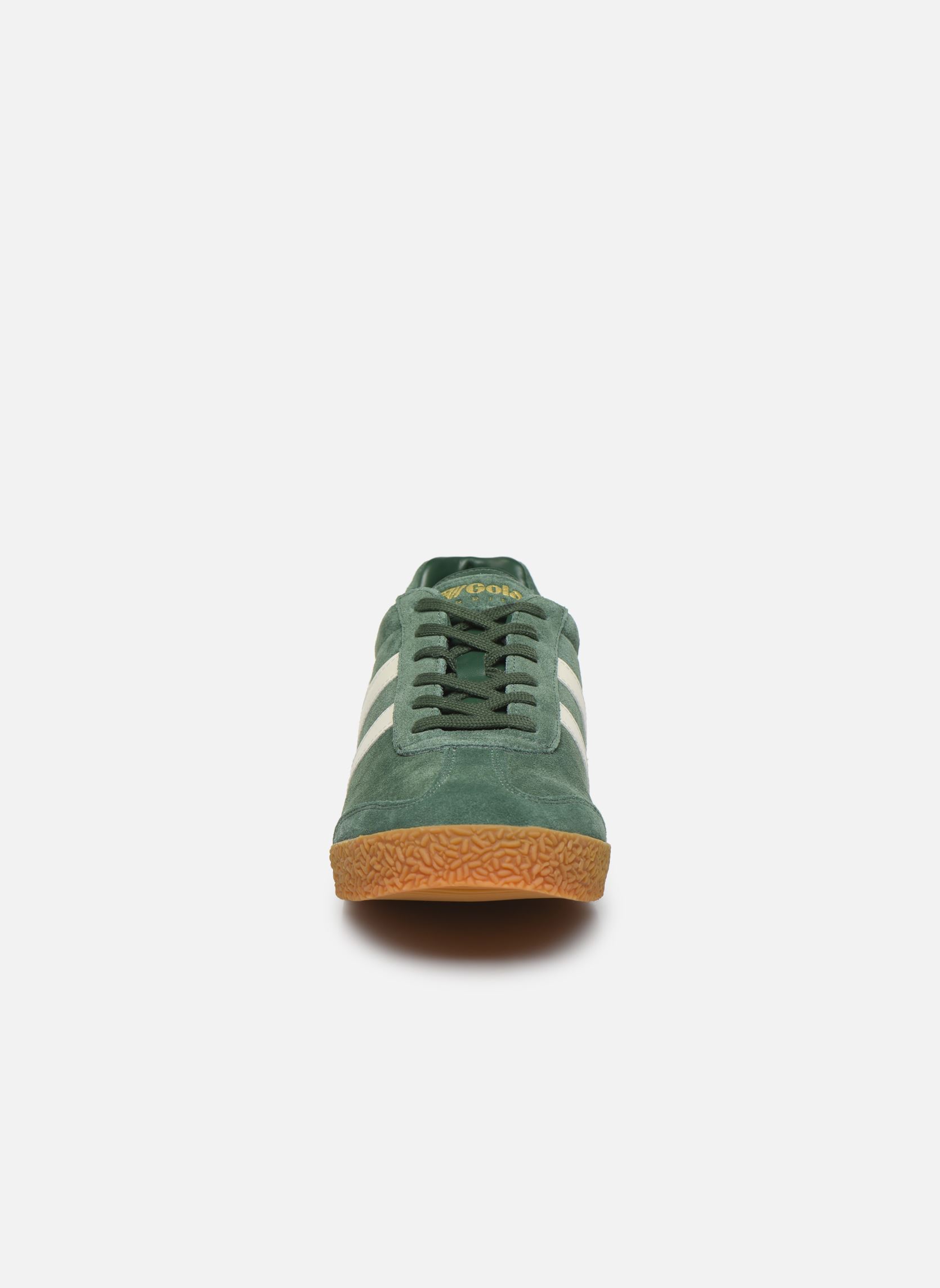 Niedrige Sneaker Harrier Suede herren grün Gola Niedrige Sneaker Harrier Suede herren grün EVERGREENOFF WHITE