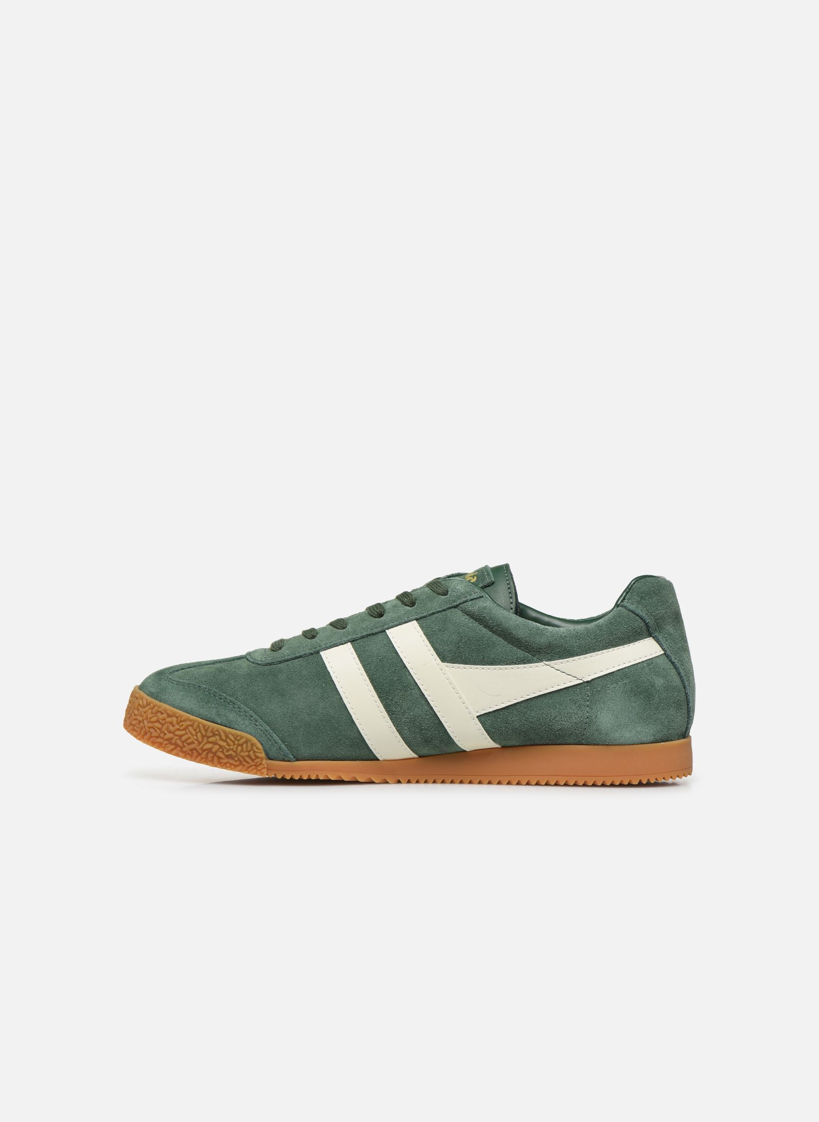 Niedrige Sneaker Harrier Suede herren grün Gola Niedrige Sneaker Harrier Suede herren grün EVERGREENOFF WHITE