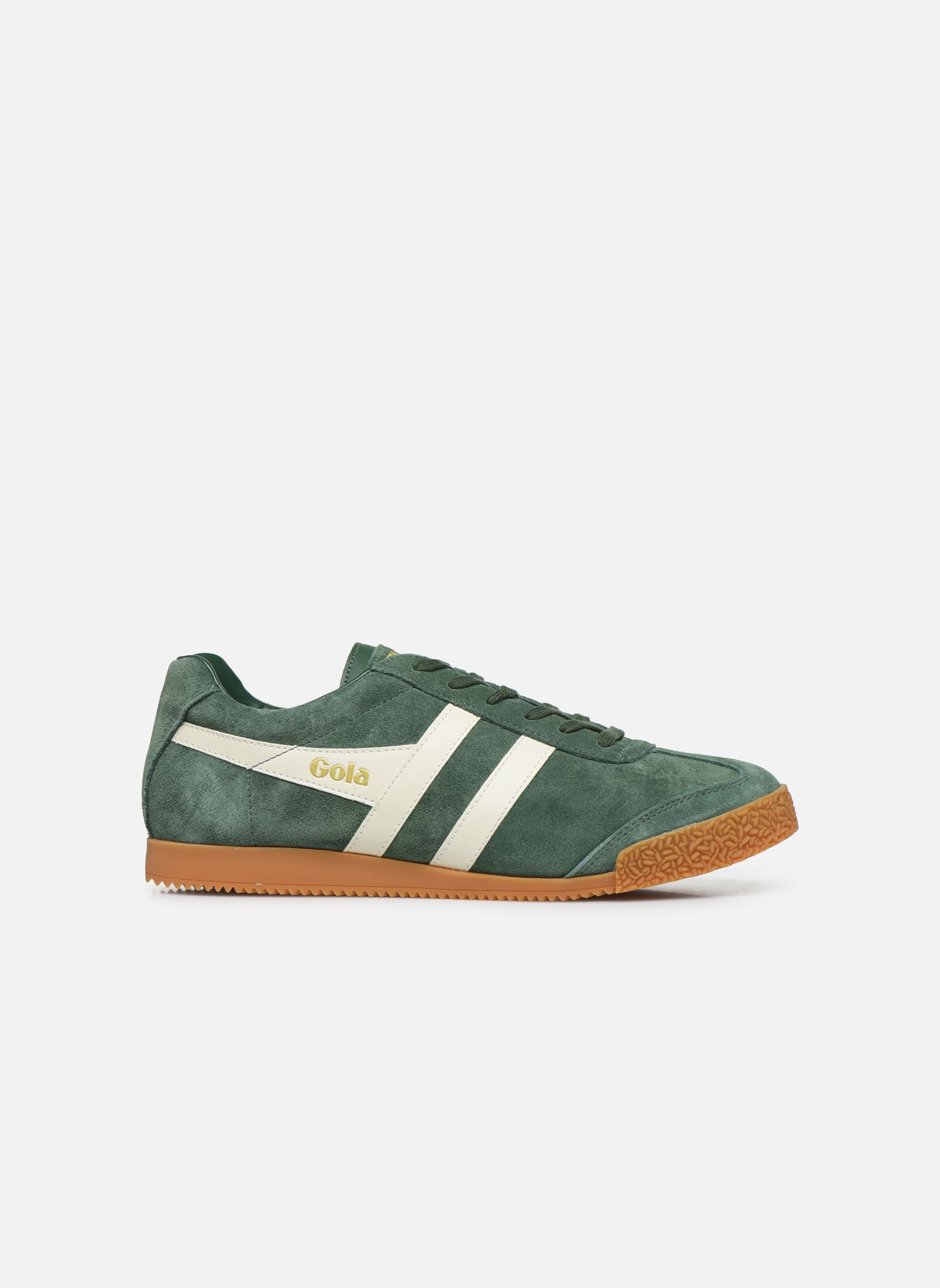 Niedrige Sneaker Harrier Suede herren grün Gola Niedrige Sneaker Harrier Suede herren grün EVERGREENOFF WHITE