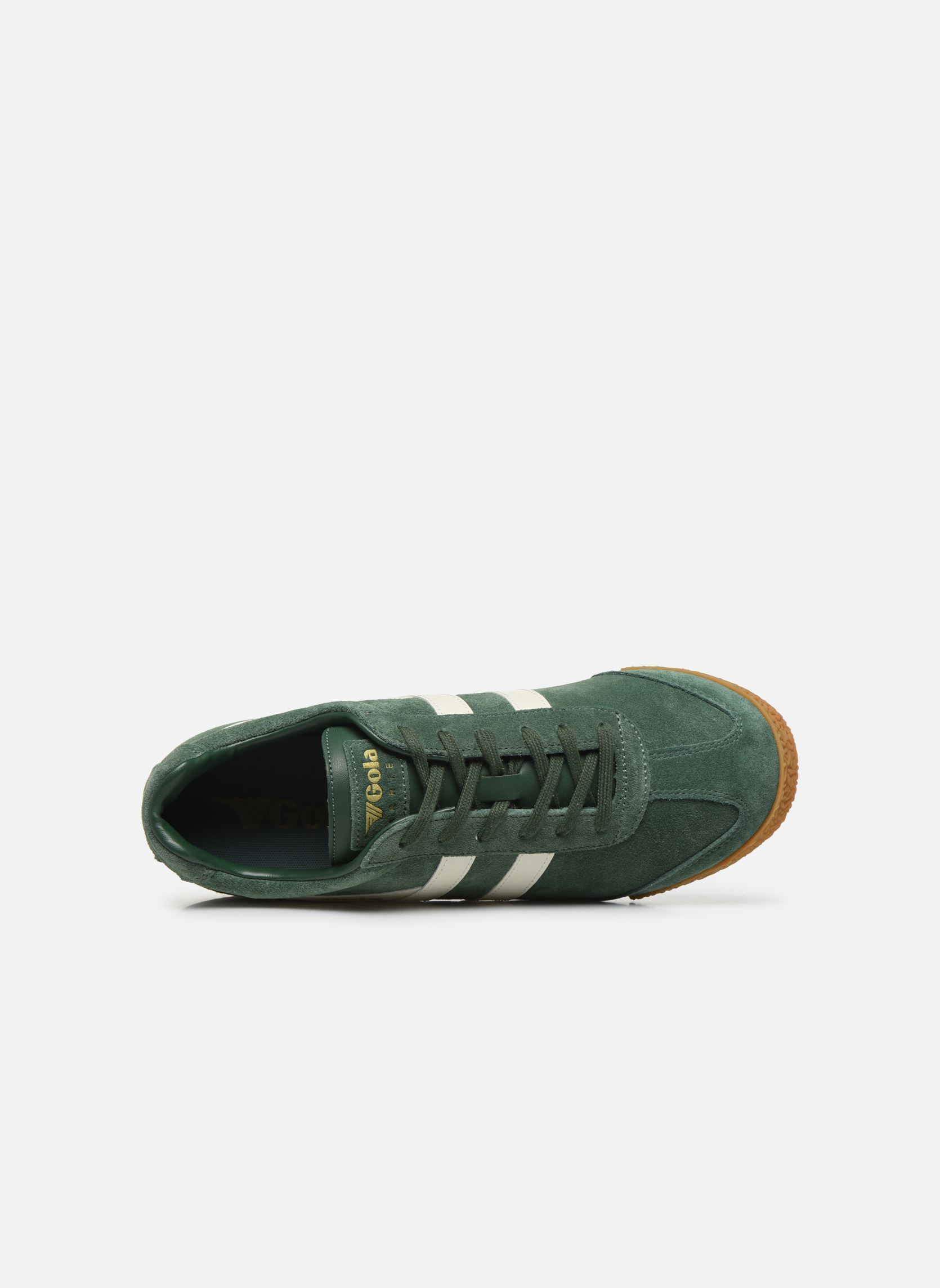 Niedrige Sneaker Harrier Suede herren grün Gola Niedrige Sneaker Harrier Suede herren grün EVERGREENOFF WHITE